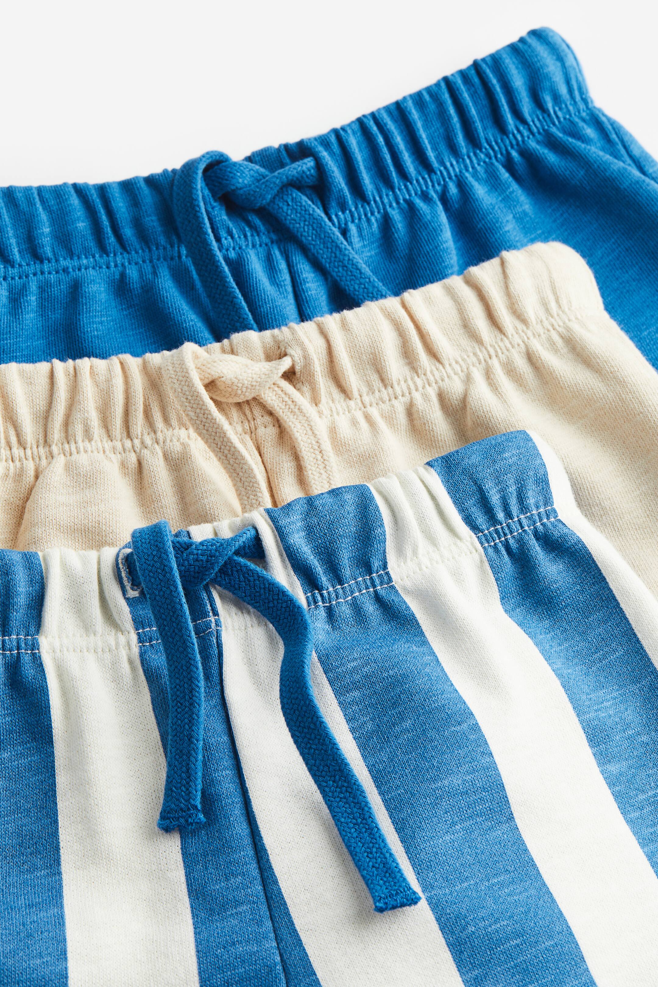 Ingrandisci l'immagine: Shorts in felpa 3 pezzi - Blu/righe - BAMBINO | H&M CH 2