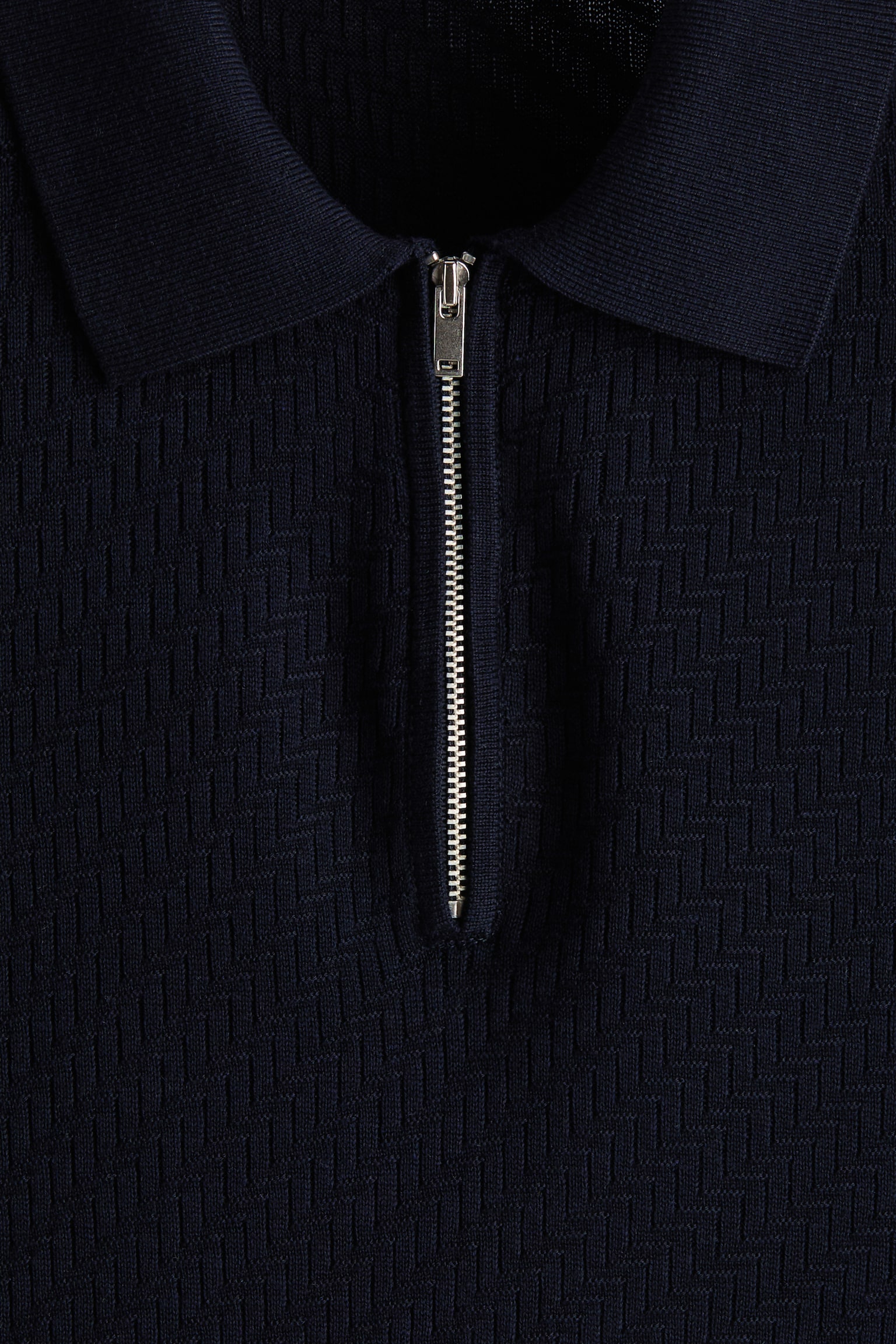 Playera polo Slim Fit - Azul marino/Beige - 7