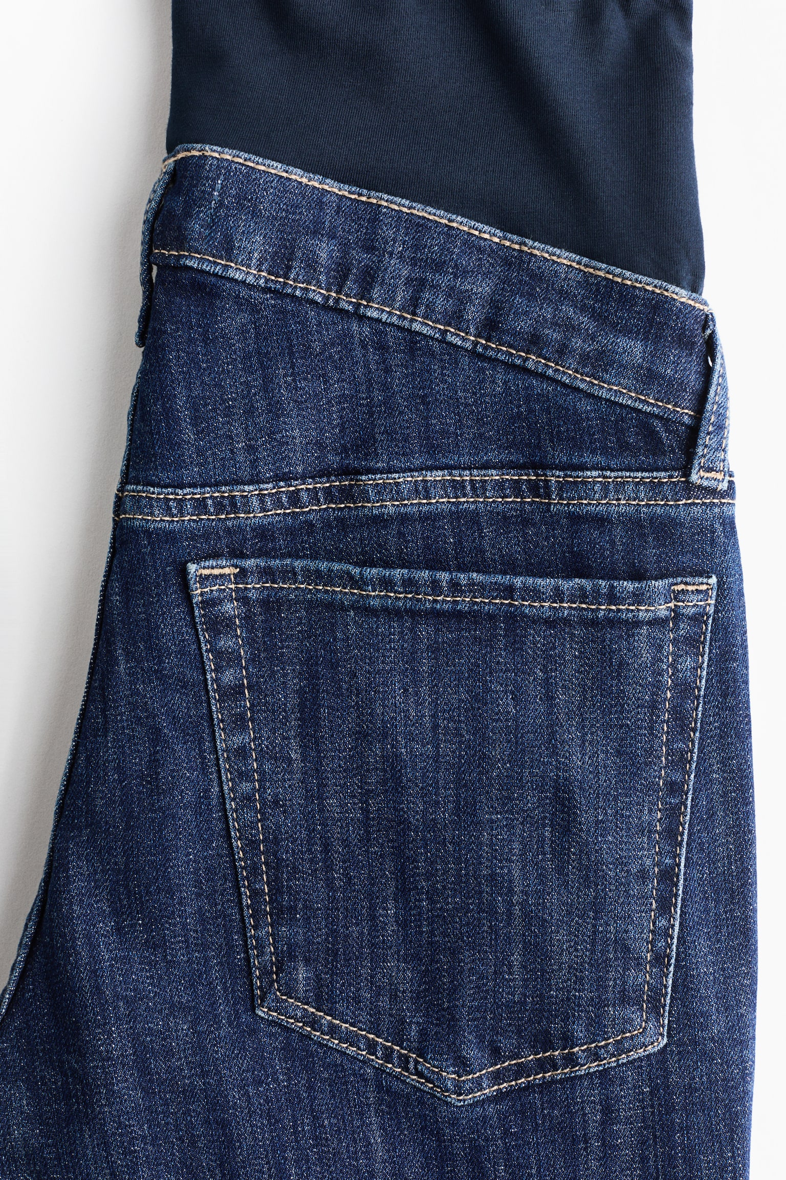 MAMA Slim Straight High Jeans - Dark denim blue/Dark denim grey - 6