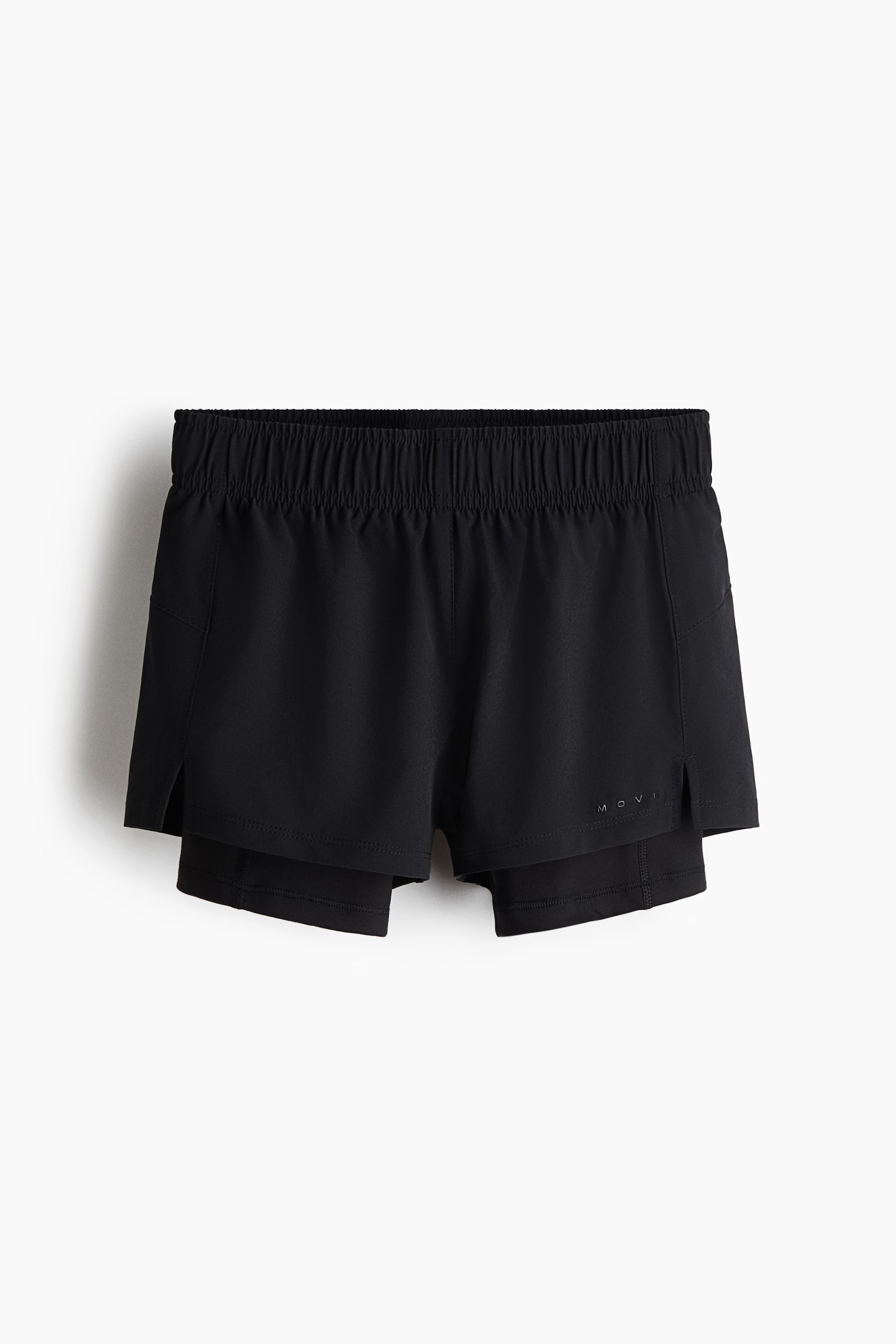 Voir une image plus grande: Shorts de course DryMove™ superposés - Noir - ENFANT | H&M CA 5