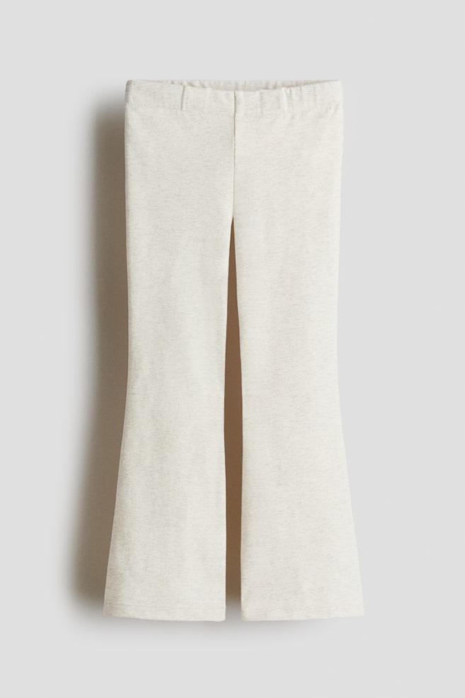 Leggings boca de sino - Bege claro mesclado/Preto/Preto/Rosa claro - 1