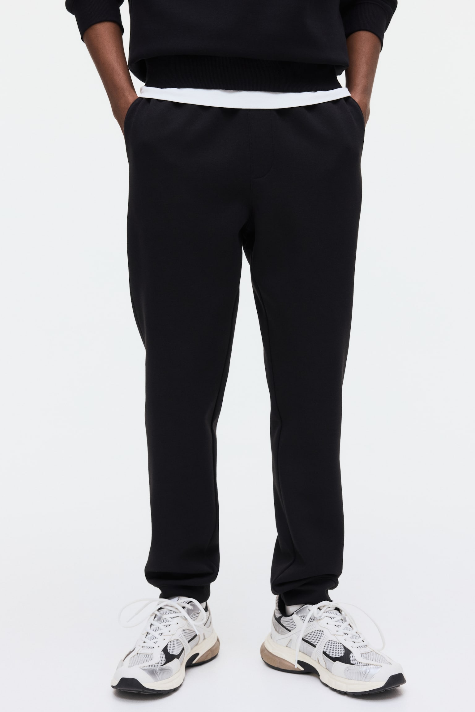 Regular Fit Interlock sweatpants - Black/Dark blue/Dark brown/Dark grey - 6