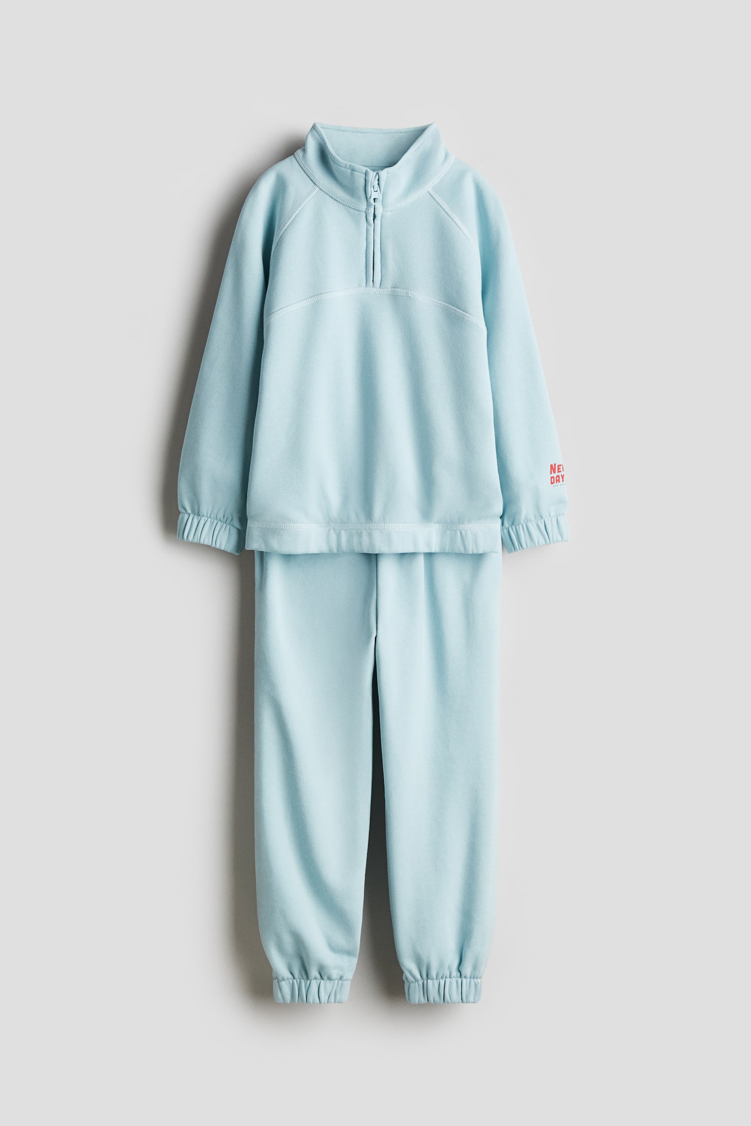 2-piece sweatshirt set - Light turquoise/Dark blue/NYC/Light grey marl - 1