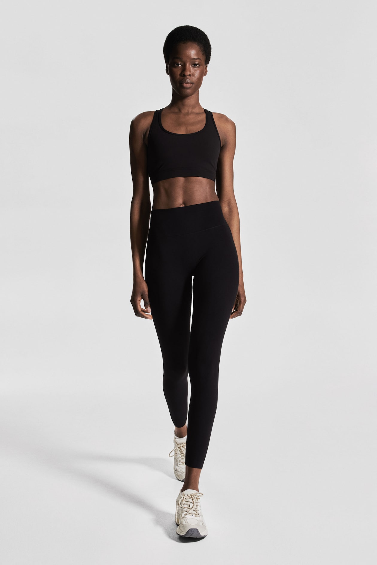 Ankle-length sports leggings with SoftMove™ Black Ladies H&M