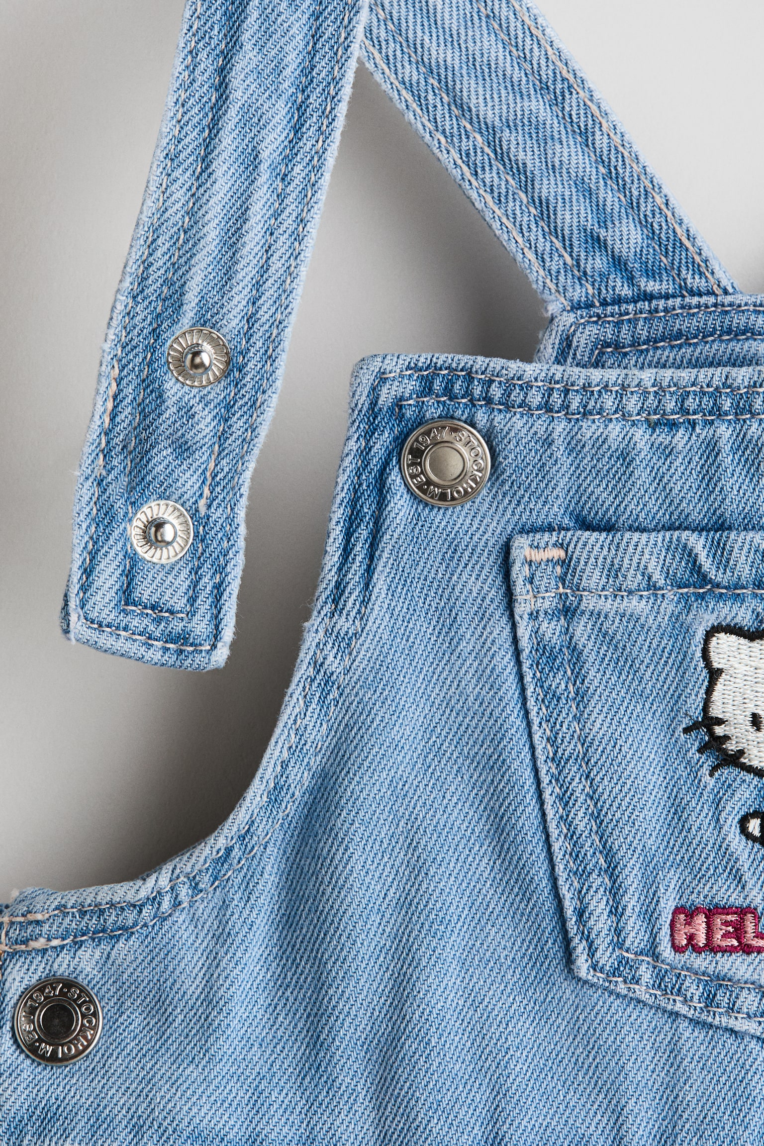 Детские комплекты H&M 2-Piece Set with Motif, цвет: Светлый джинсовый синий — фото 2