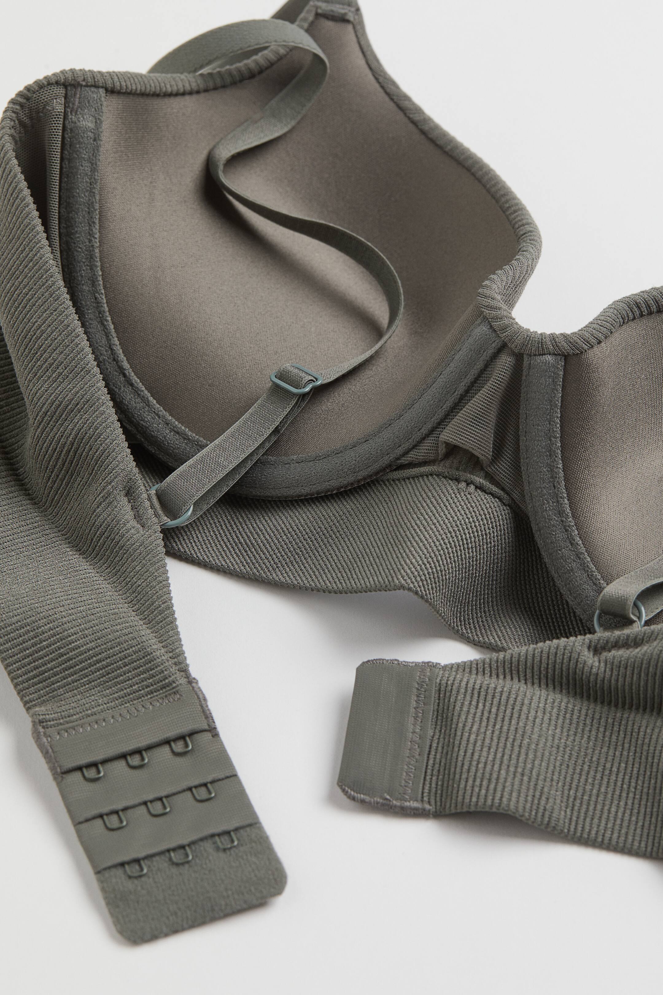 BOSTON PUSH UP BRA IN DARK COAL