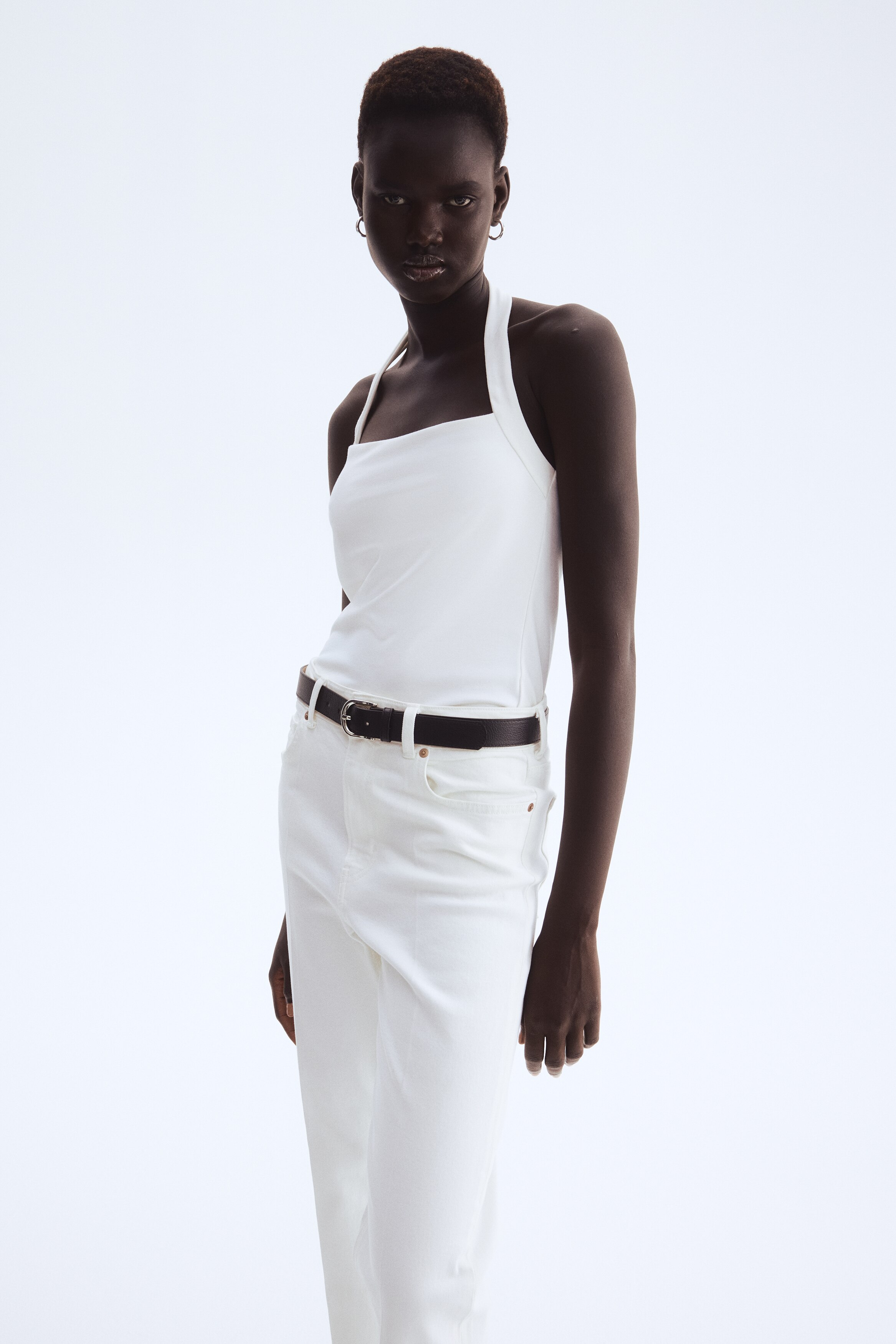 Halterneck vest top