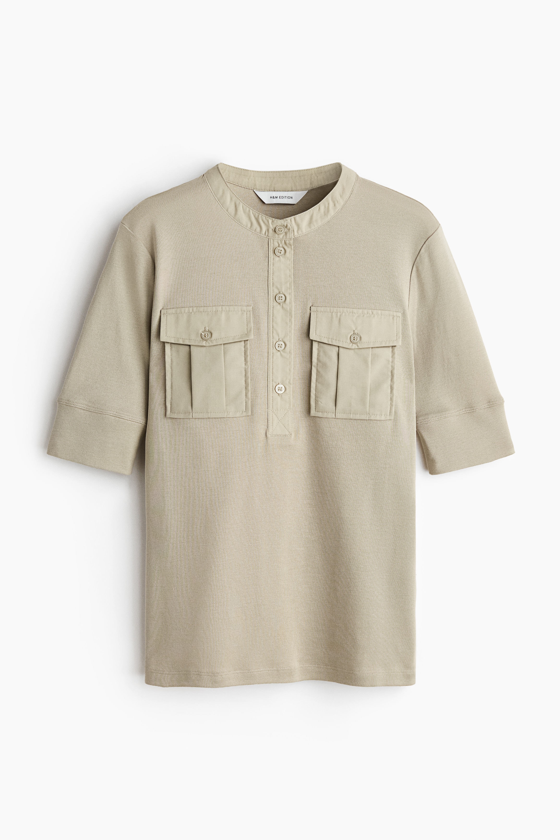 Pima cotton Henley top