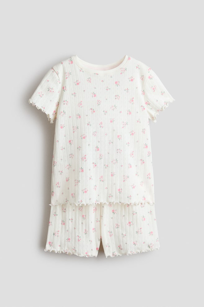 Pyjama imprimé - Crème/fleuri/Bleu clair/pâquerettes/Cream/Butterflies/Beige clair/lapins - 1