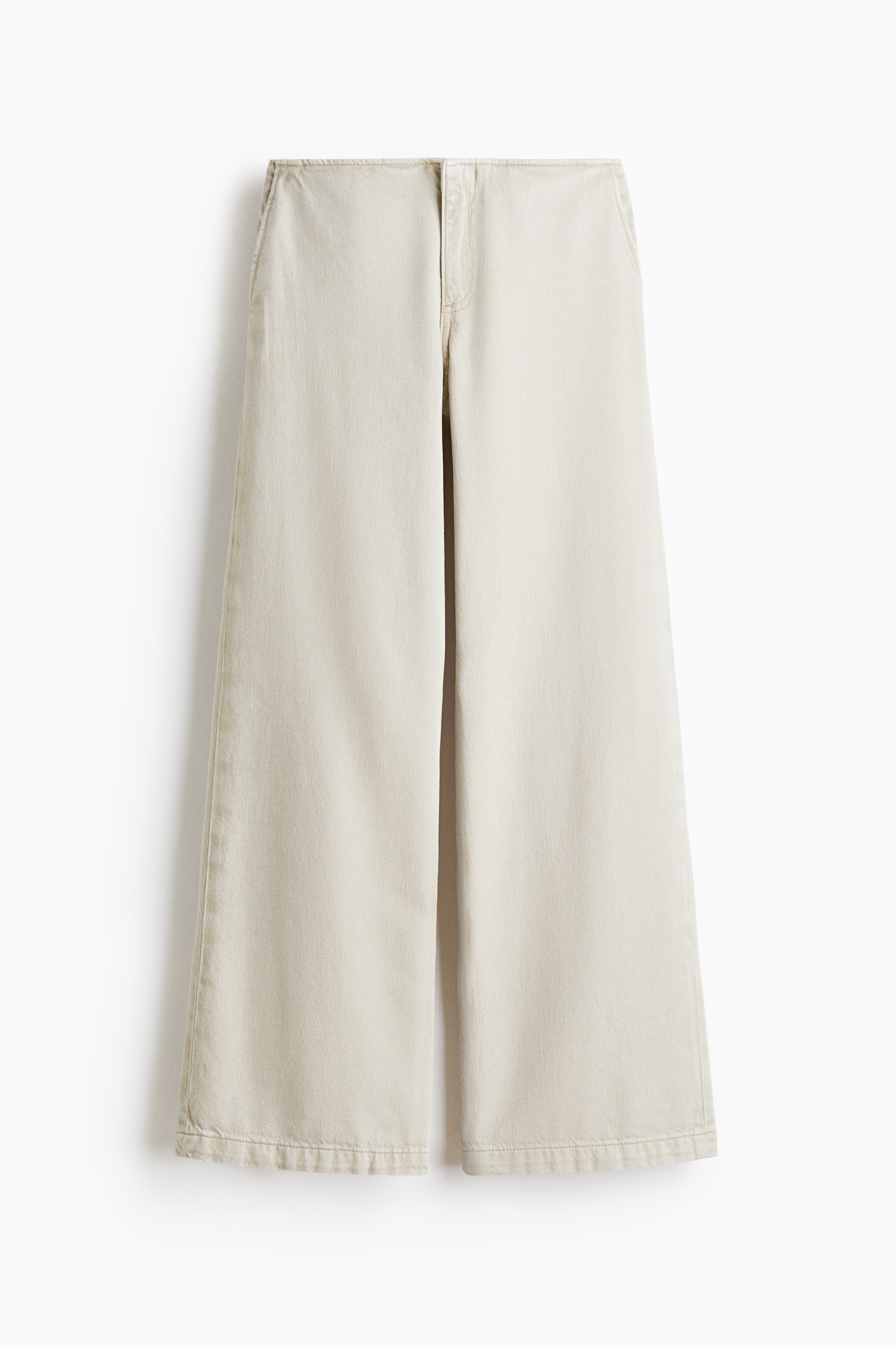 Wide-Leg Denim Pants