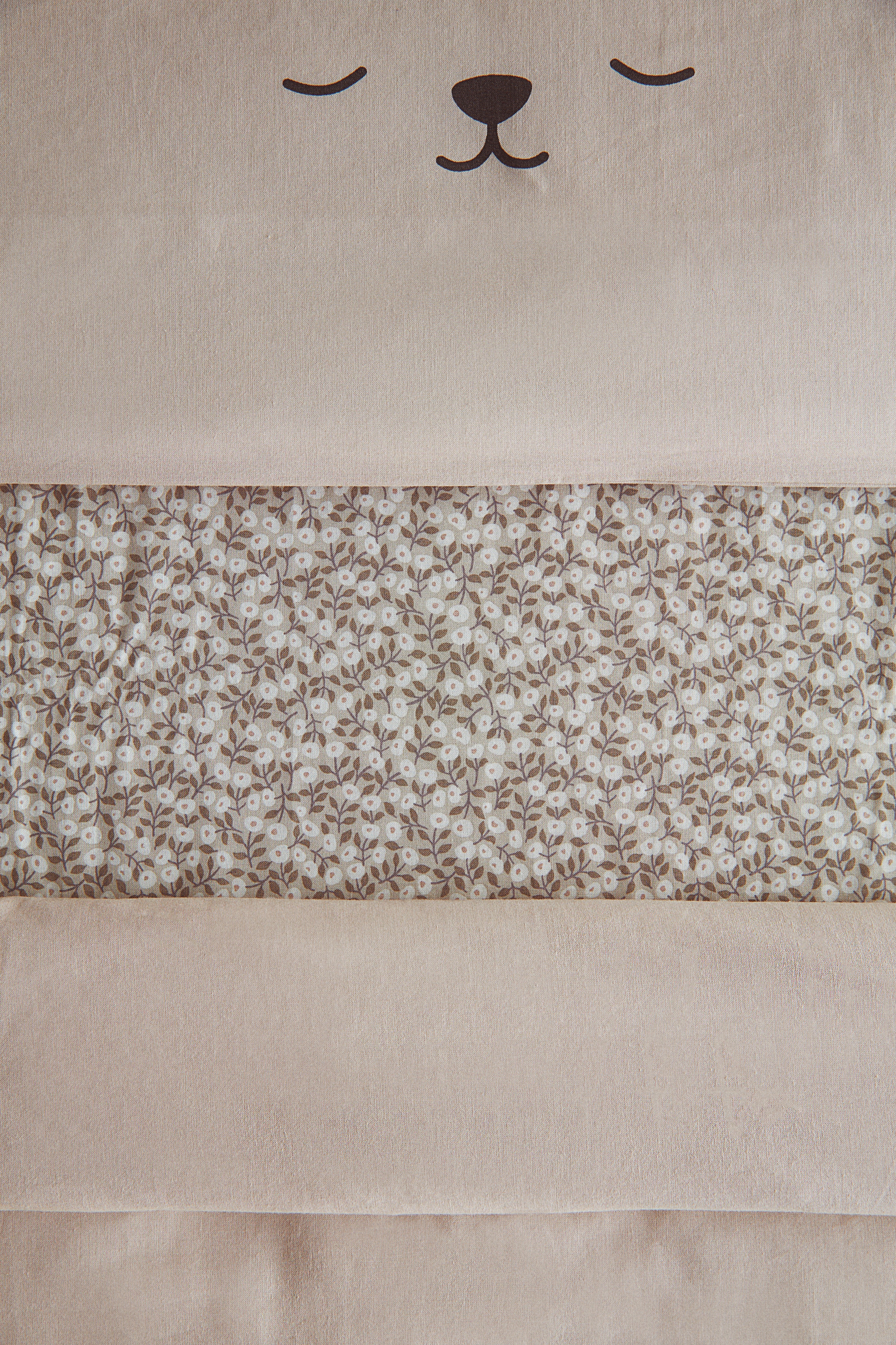 H & M - ベビーベッド用フィットシーツ - ベージュ