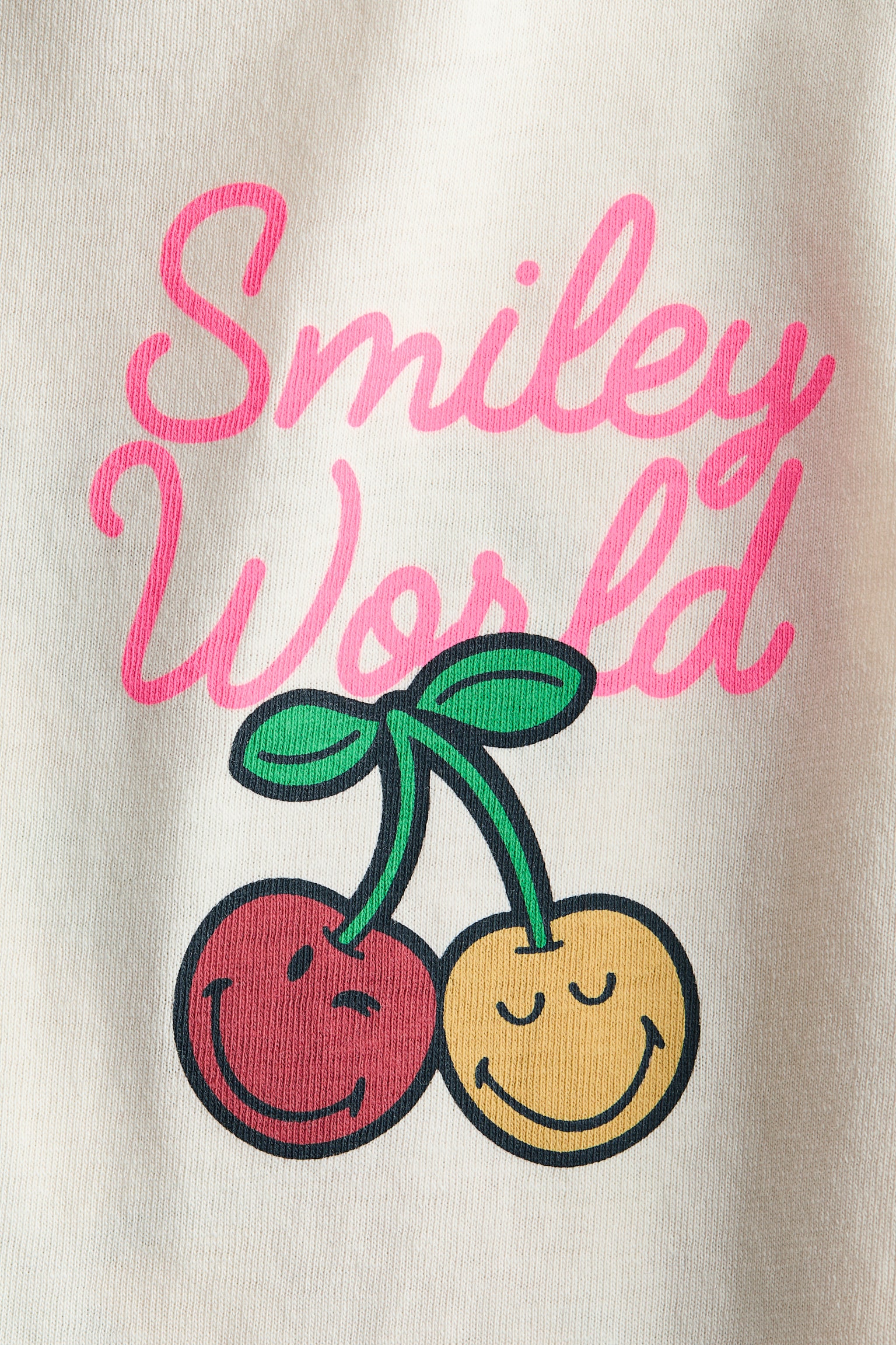 Áo thun in hình dáng rộng - Màu kem/SmileyWorld®/Màu trắng/Chuột Minnie - 2