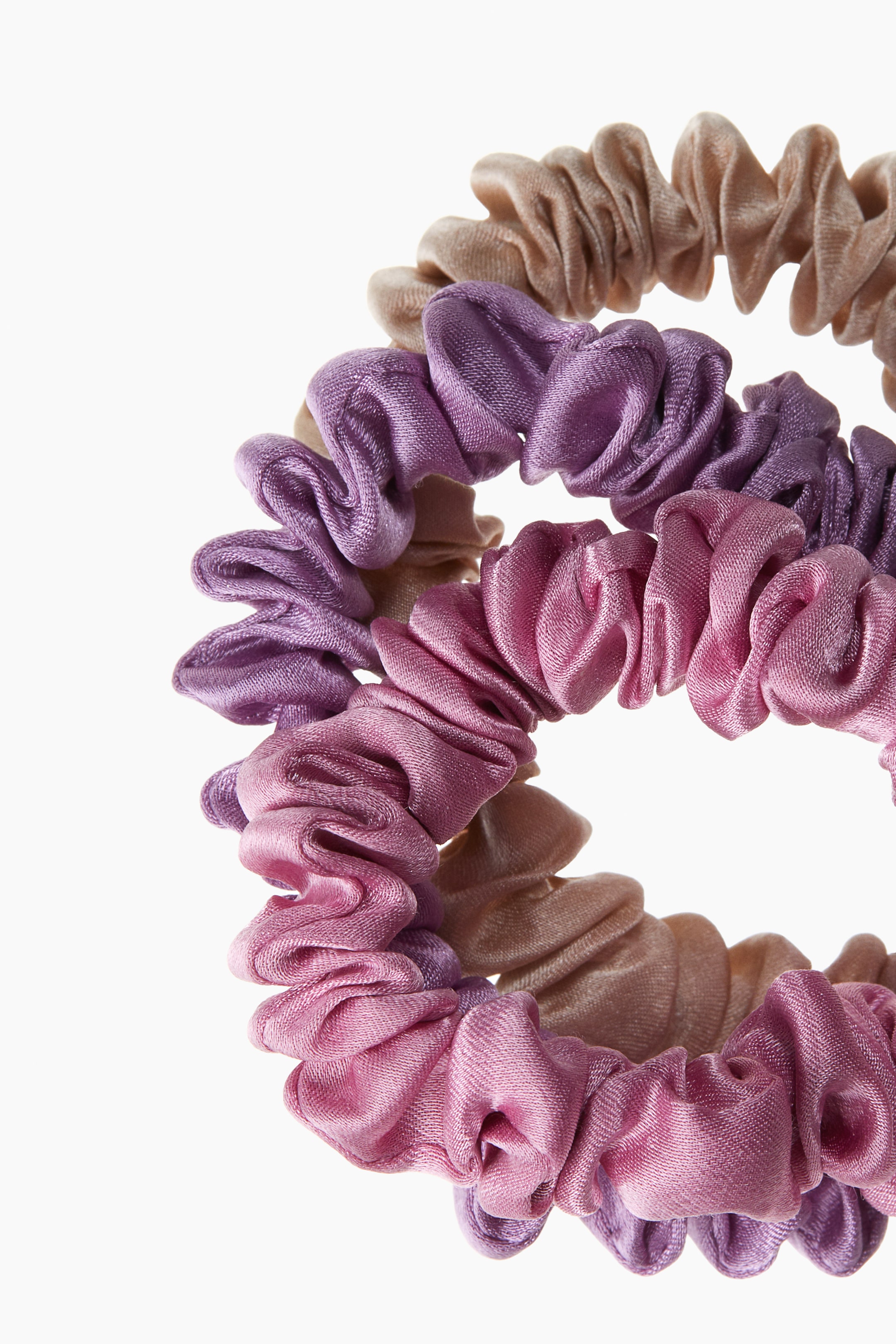 3-pack silk scrunchies - Dusty pink - Beauty all | H&M GB