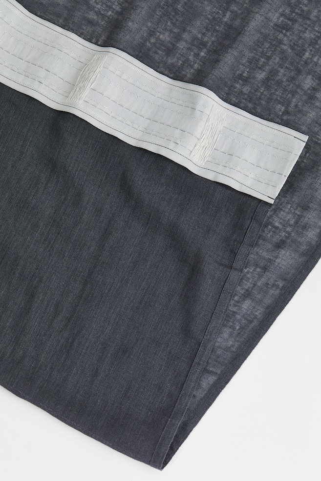 2-pack linen-blend curtains - Dark grey/White/Light beige/Light greige/dc/dc - 6