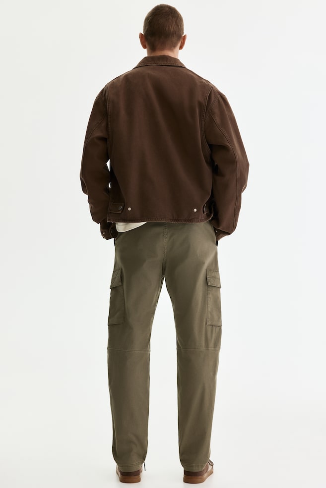 Regular-Fit Cargo Pants-Khaki green - 6