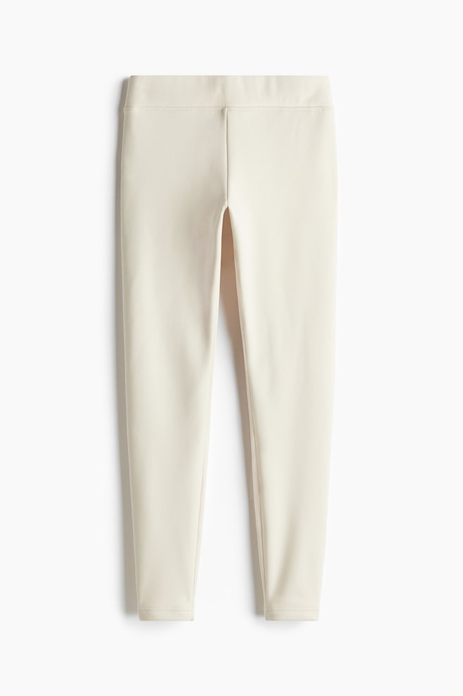 Warm sports leggings - Light beige - 1