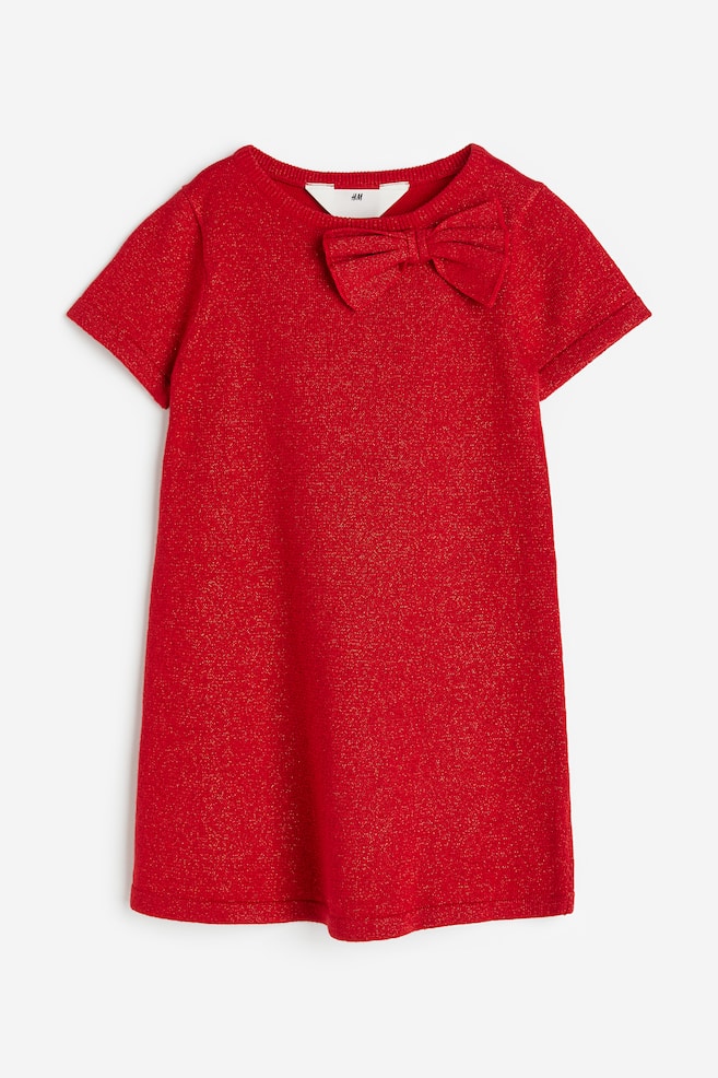 Glittery dress - Red - 1