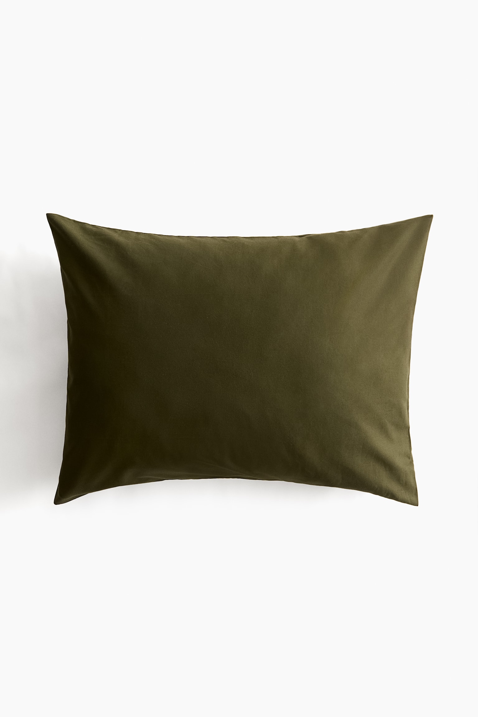 Poszewka na poduszkę z bawełny - Ciemna zieleń khaki/Jasny brązowoszary/Biały/Szałwiowa zieleń/Oliwkowozielony/Jasny zakurzony beż/Jasny zakurzony róż - 1