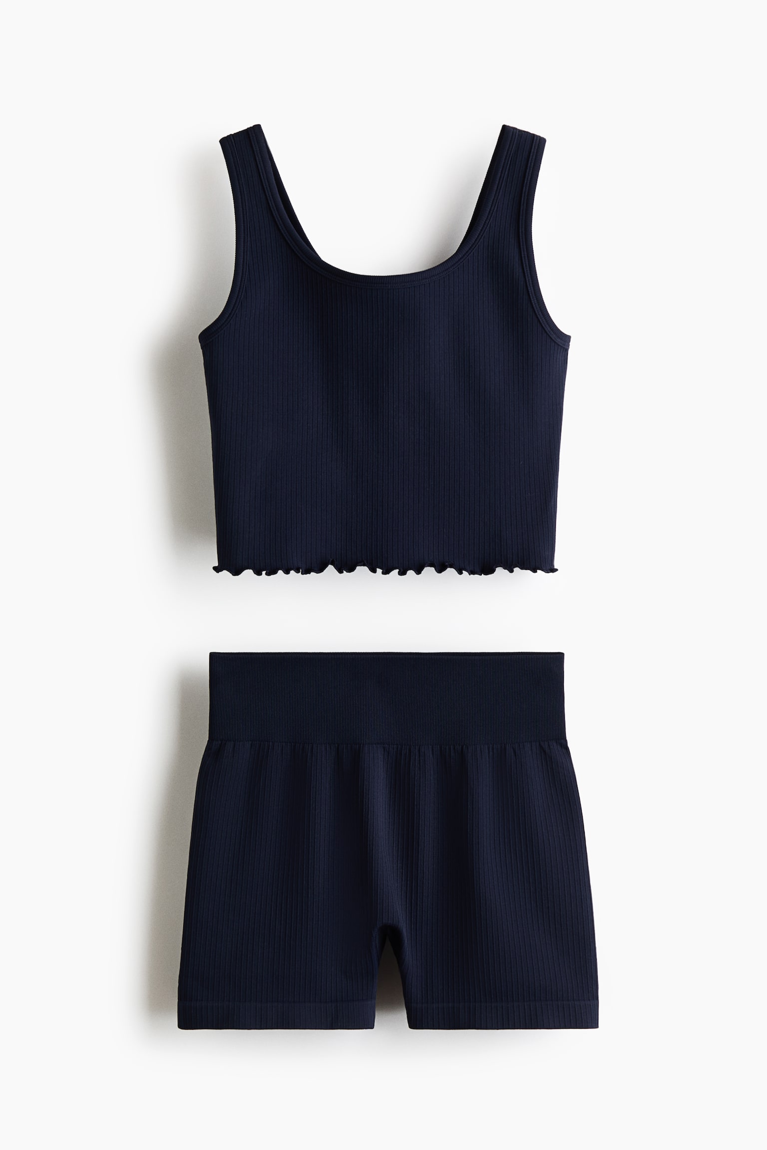 2-piece Seamless Set with DryMove™ - Navy blue/Lilac plum/Light apricot/Mint/Light yellow - 1