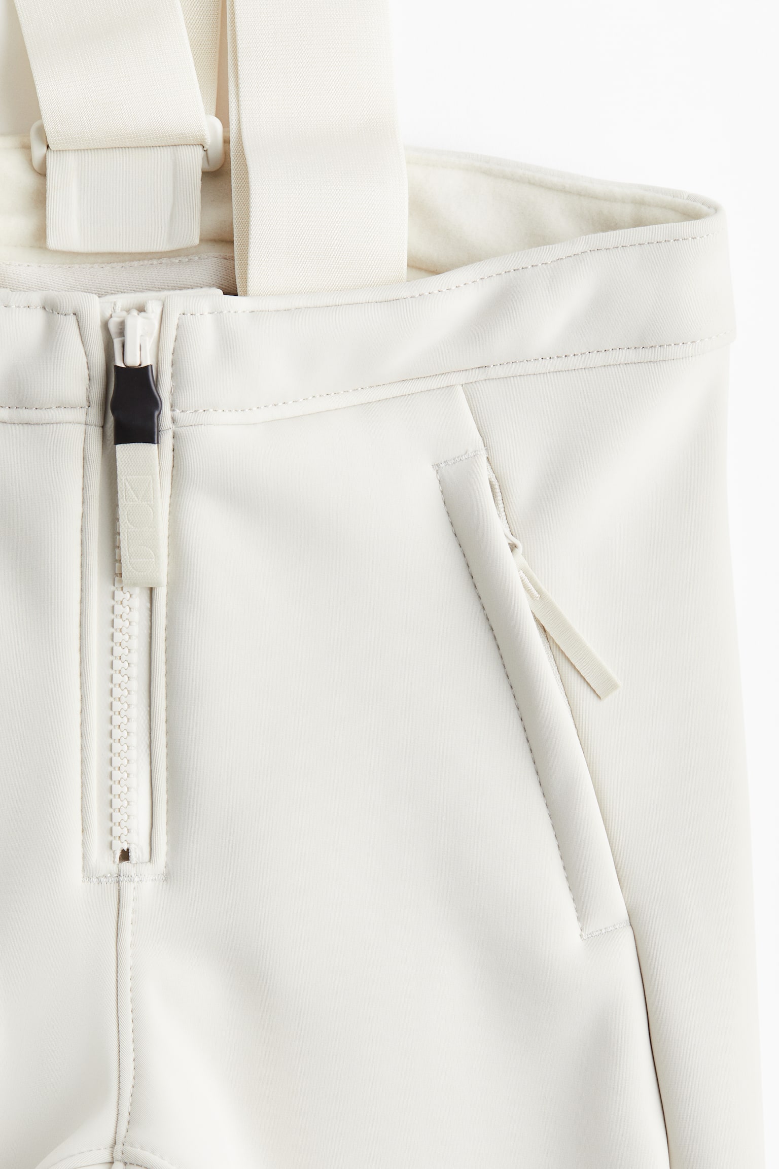 Water-repellent ski trousers - Cream/Black - 7