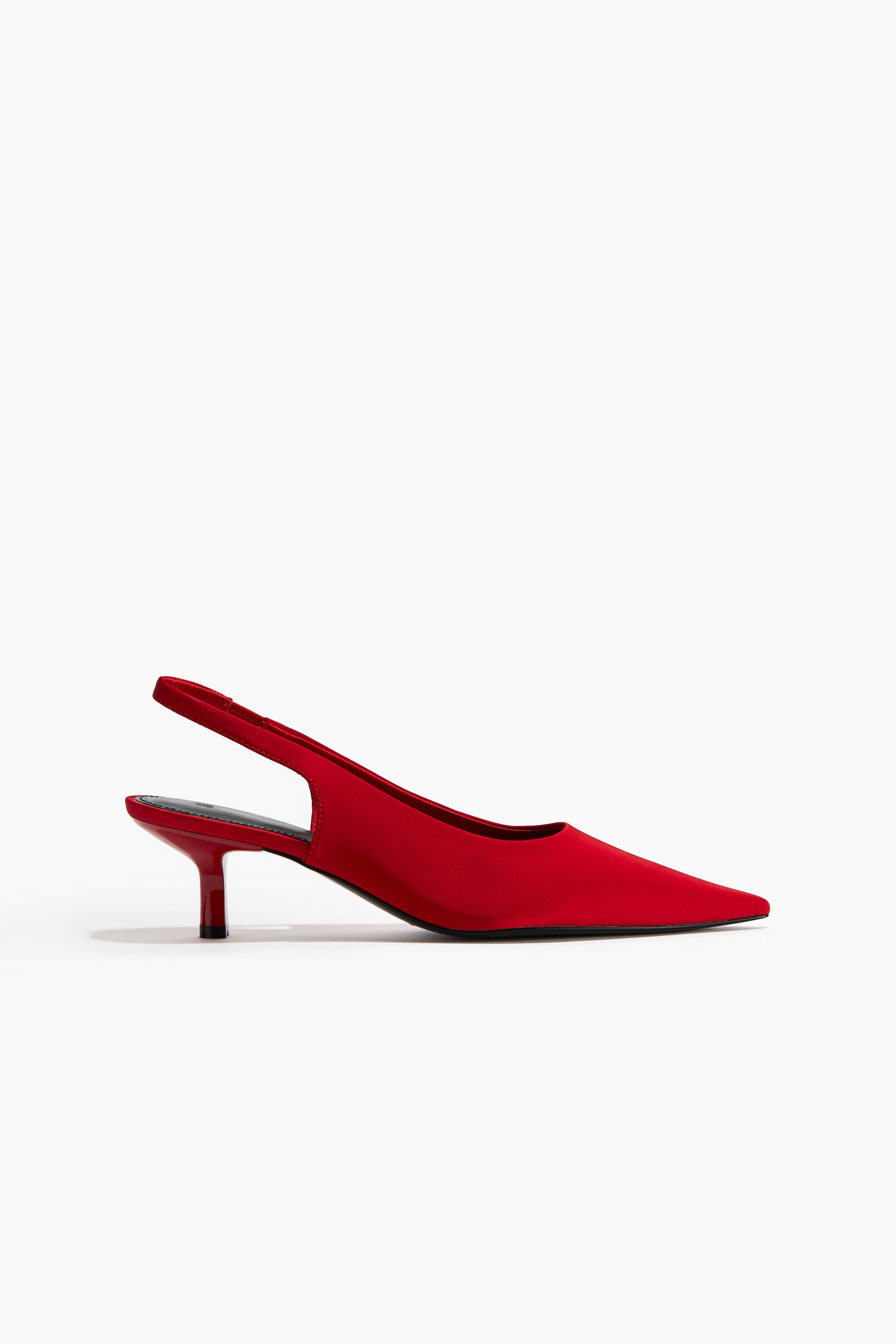 Dam - Klarröd Spetsiga slingbacks - Size: 35  - H&M