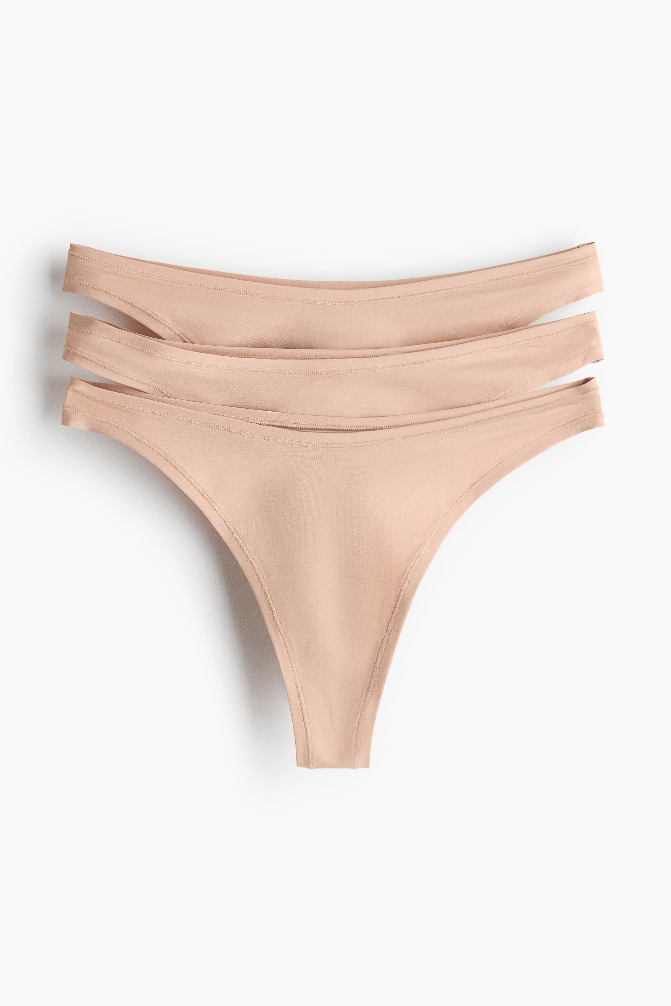 Thong in microfibra 3 pezzi - Beige/Marrone scuro/leopardato/Nero/Grigio scuro/beige