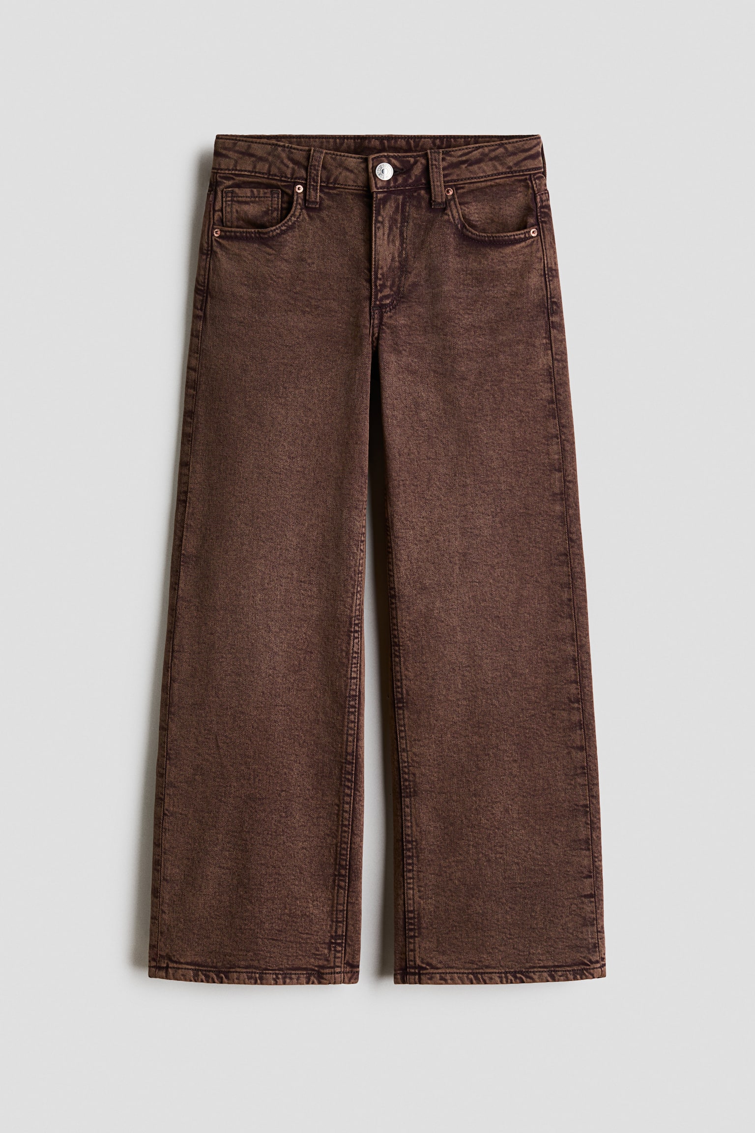 Wide Leg Jeans - Brown/Dark denim blue/Denim blue/Light denim blue/Denim blue/Light denim grey/Black/Grey/Denim black - 1