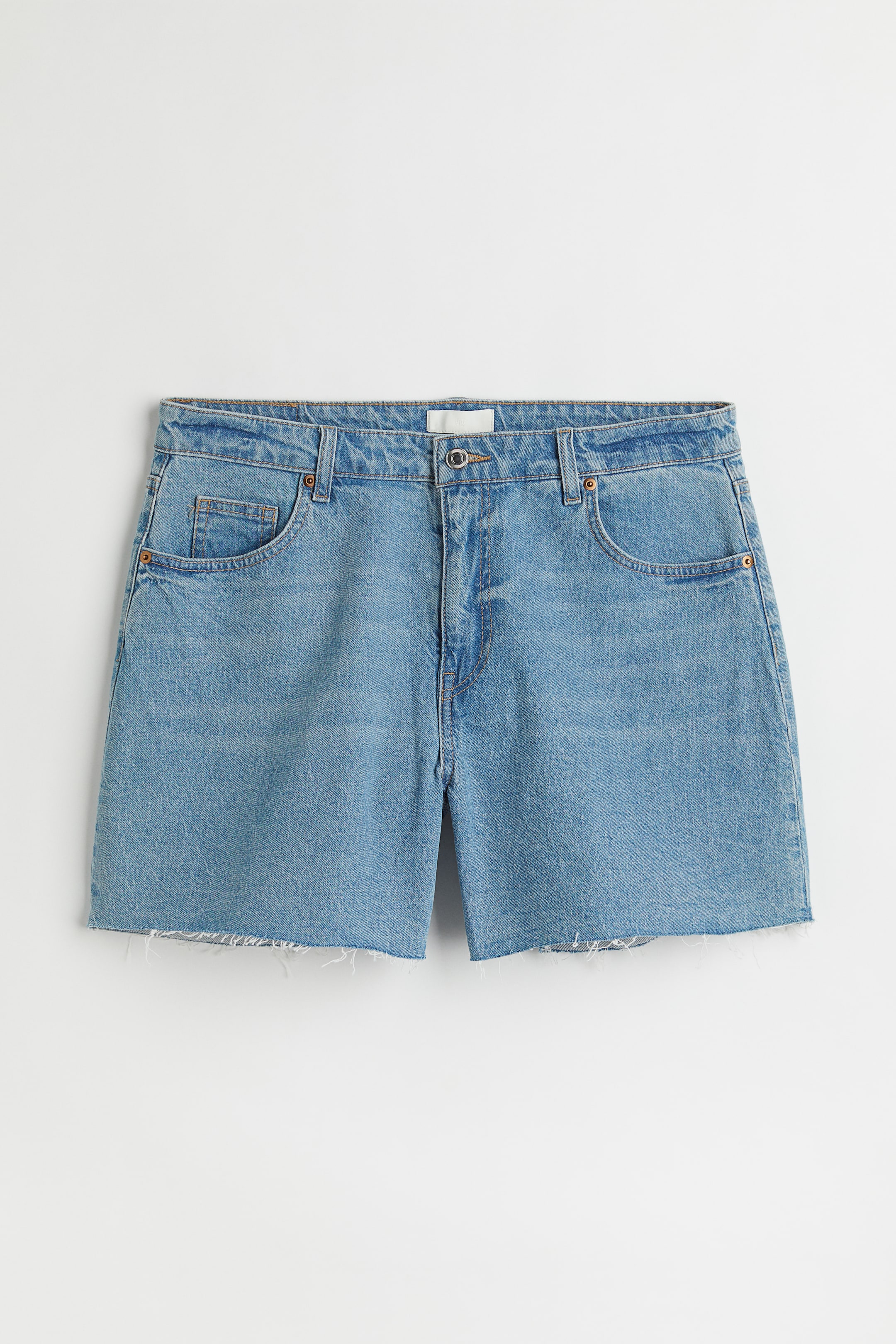 H&M+ High Waist Denim Shorts