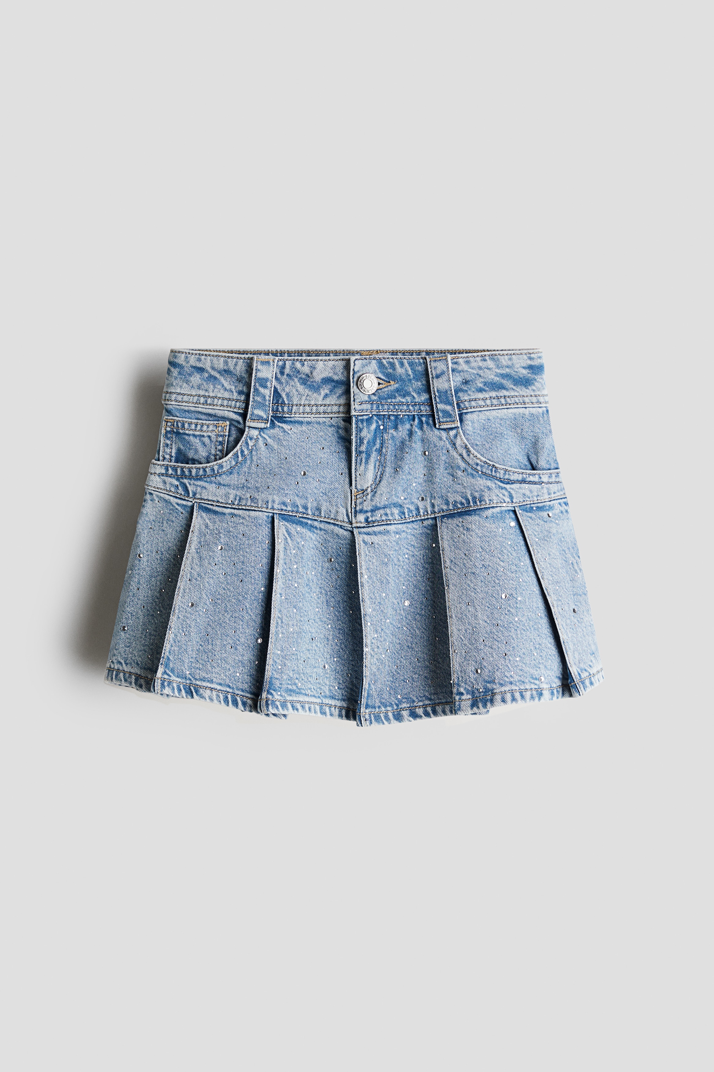 Muchachas - Azul denim claro Pleated denim skirt - Size: 170 (14Y+)  - H&M