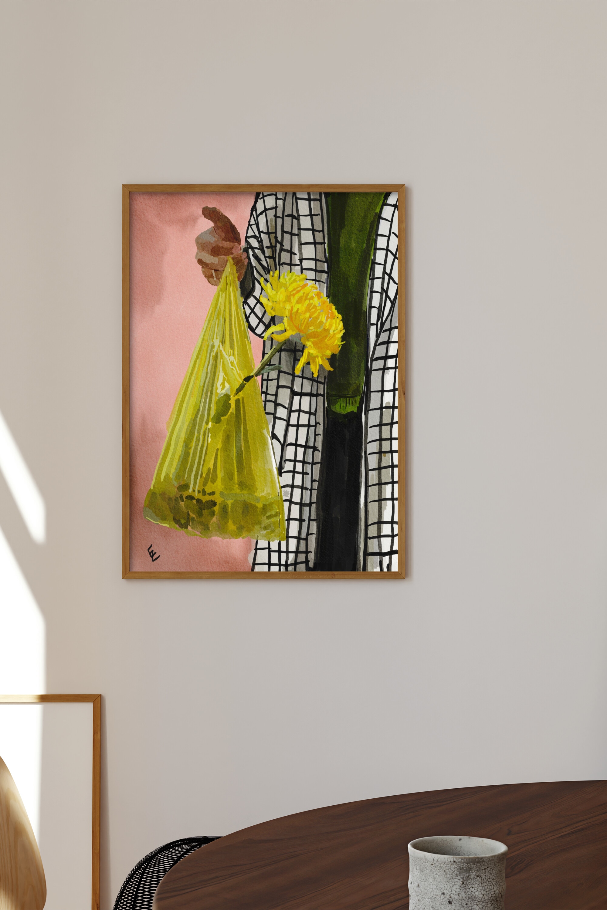 Ekaterina Zagorska - Yellow Flower, Plastic Bag - Fleur Jaune