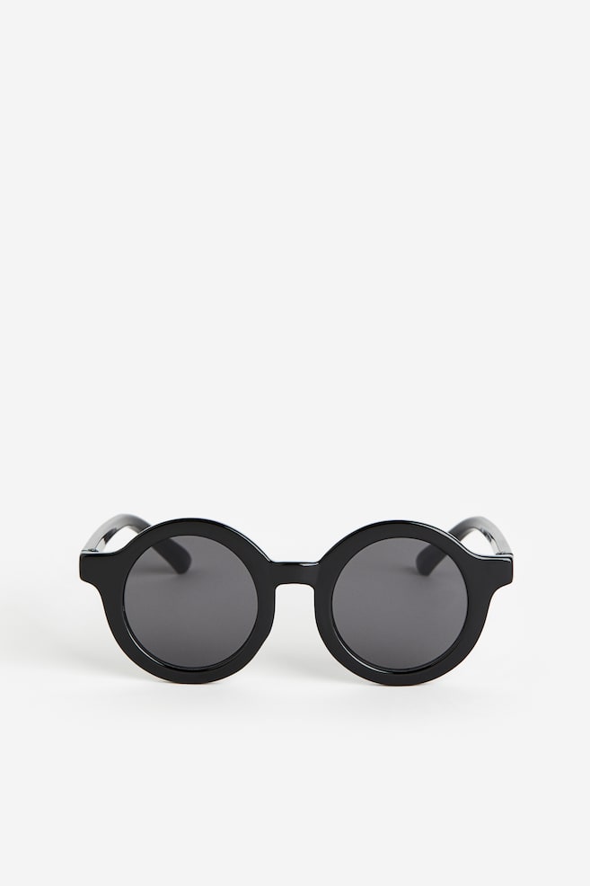 Round sunglasses - Black/Light pink/White - 1