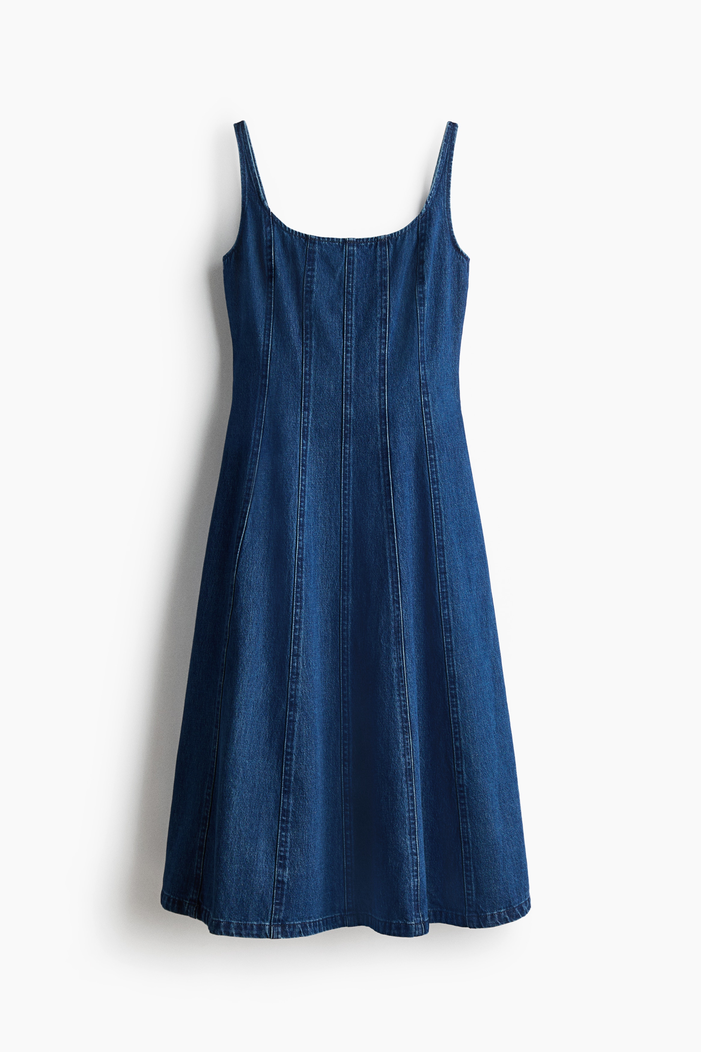 Denim Midi Dress - Denim blue