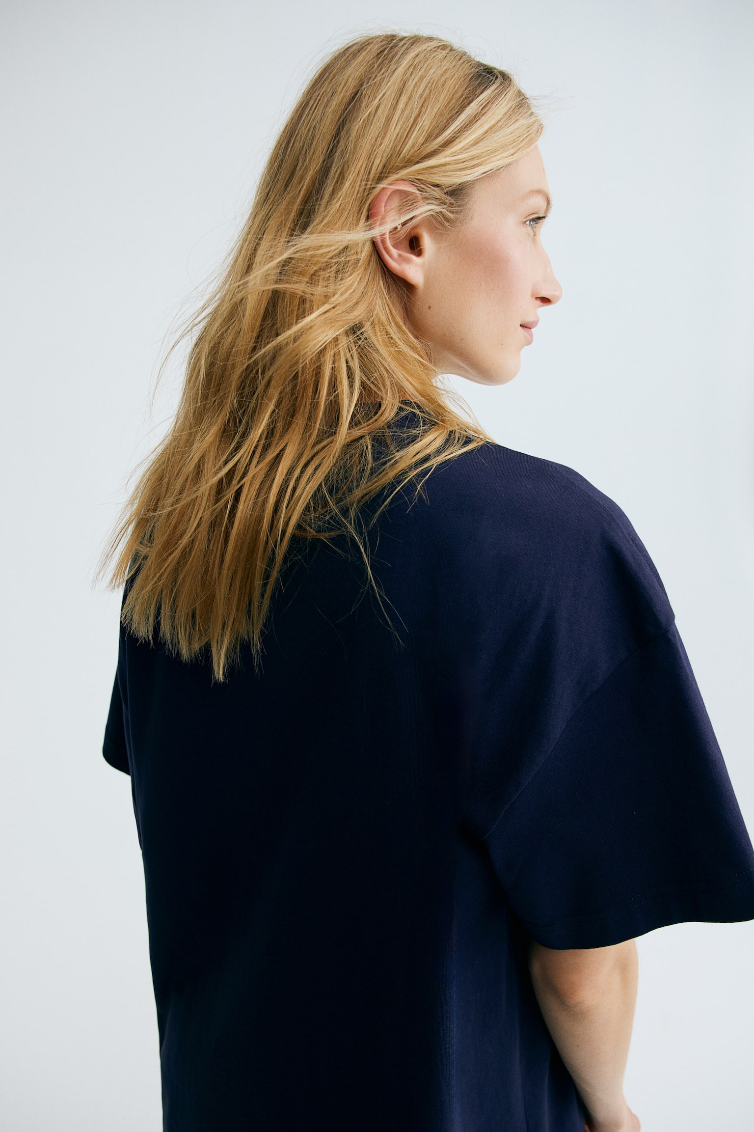 Oversized printed T-shirt - Navy blue/Côte d'Azur/White/NYC Studios/Light grey marl/Le Marais - 5