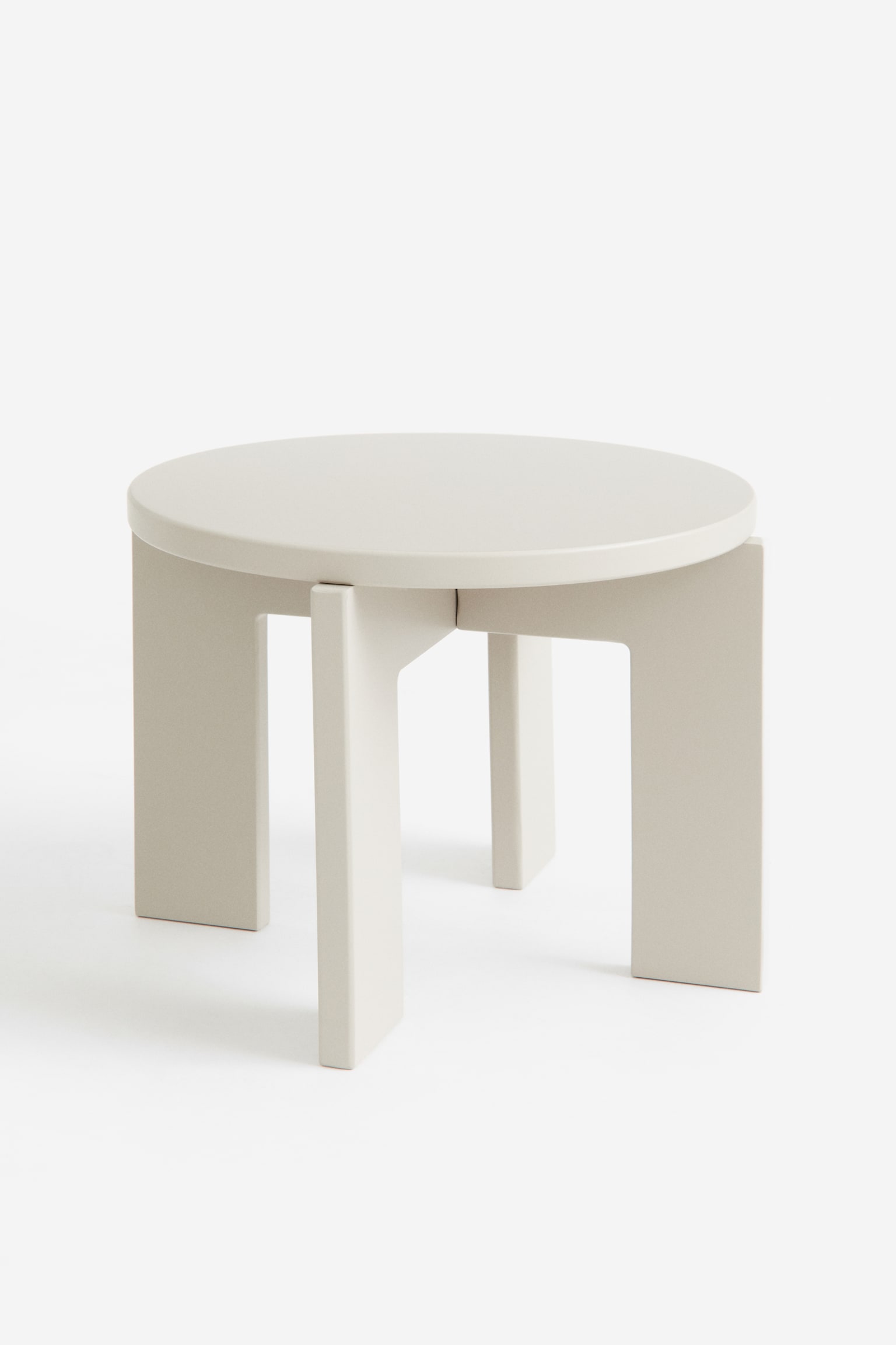 Side table - Light beige/Black/White - 1