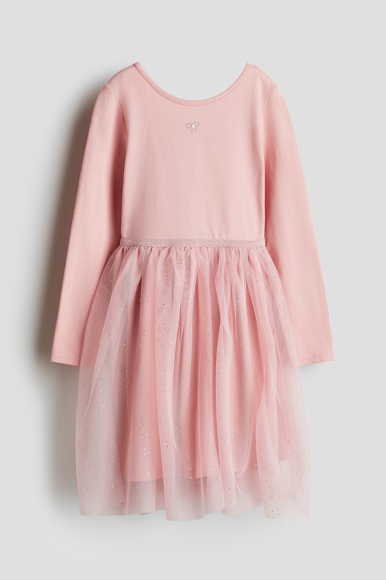 チュールスカート ジャージーワンピース - ライトピンク - Kids | H&M JP