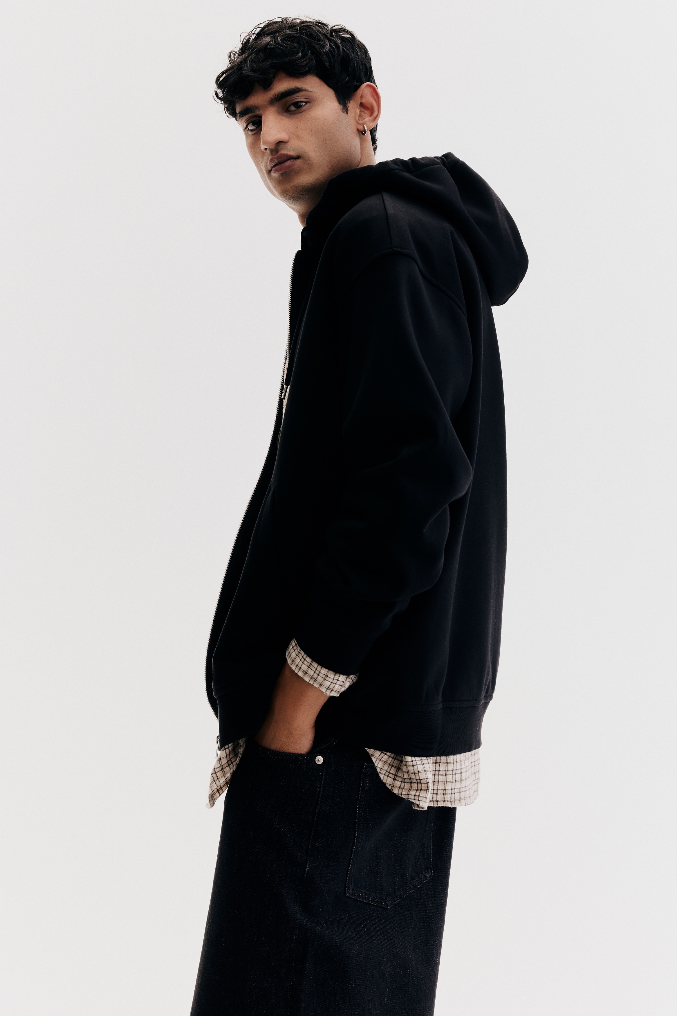 Loose Fit Zip-through hoodie