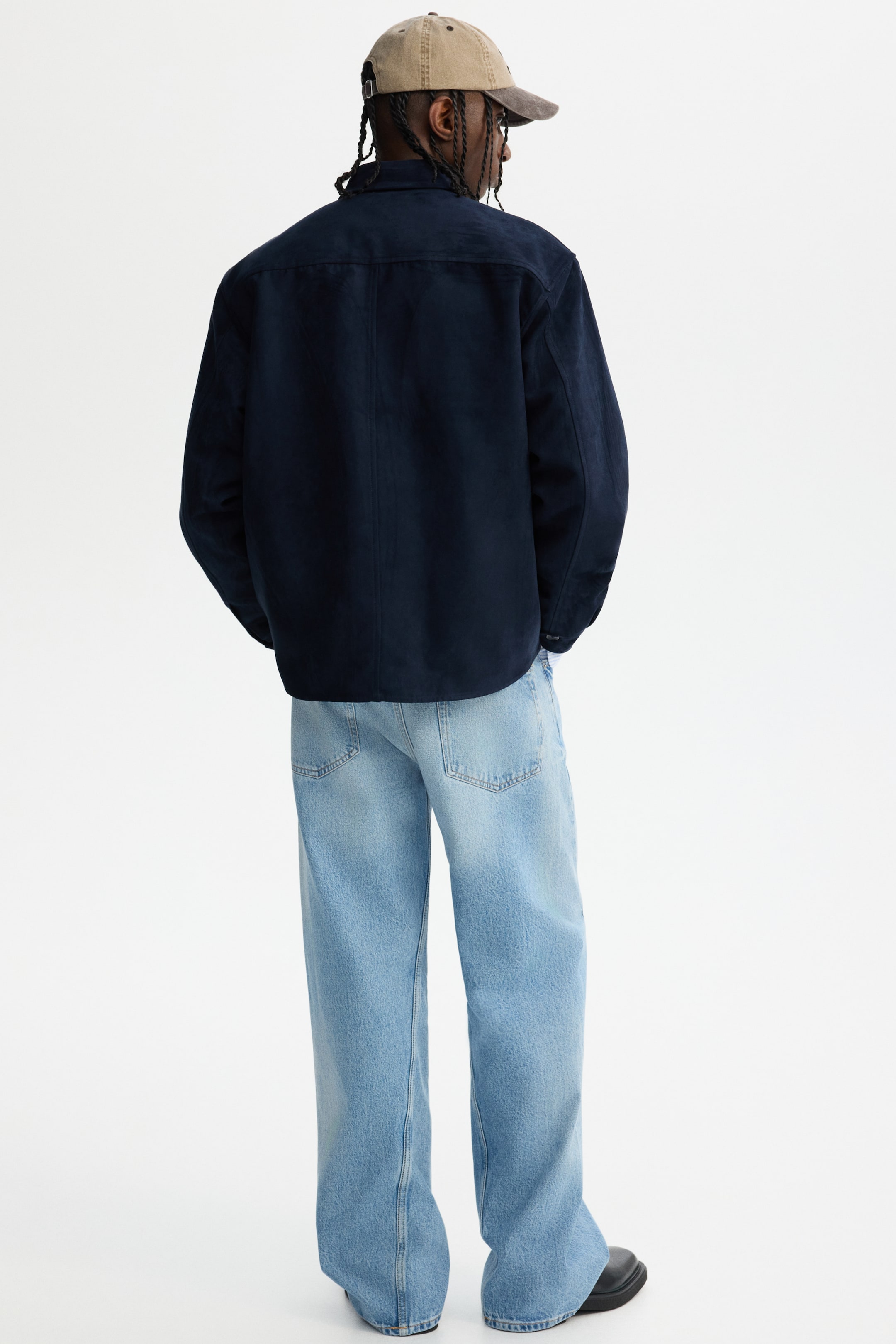 拡大画像を表示: オーバーシャツ - ダークブルー - Men | H&M JP 3