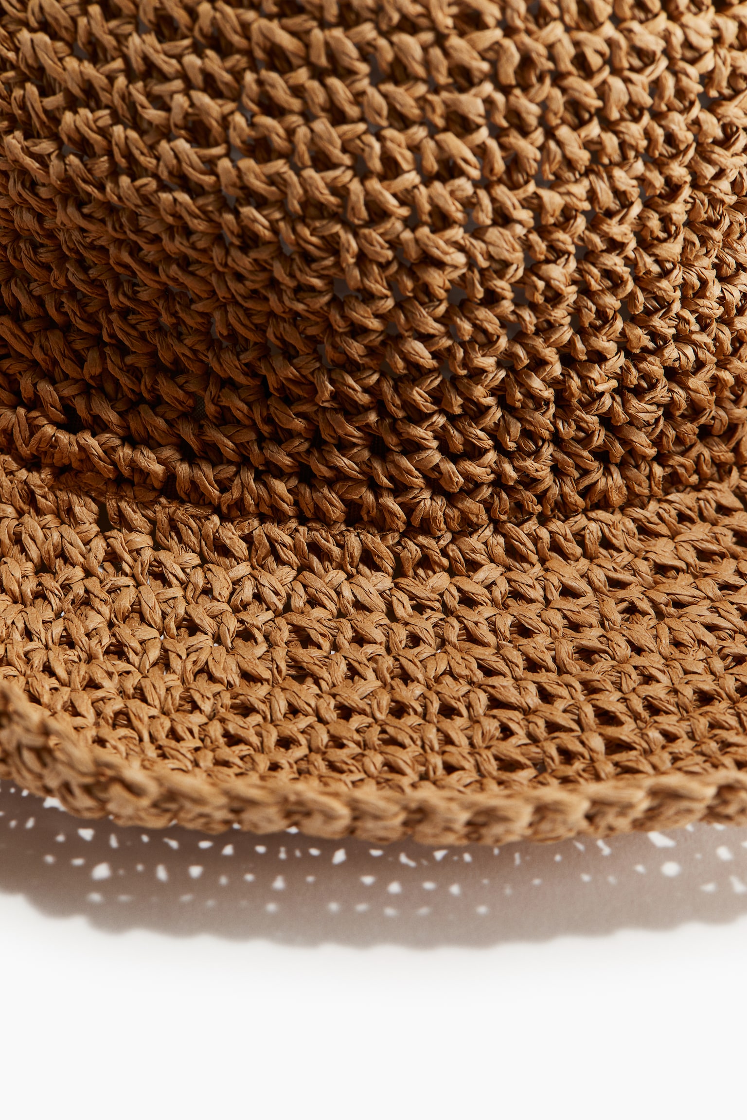 Wavy-brim straw hat - Beige/Light beige/Rust orange - 3