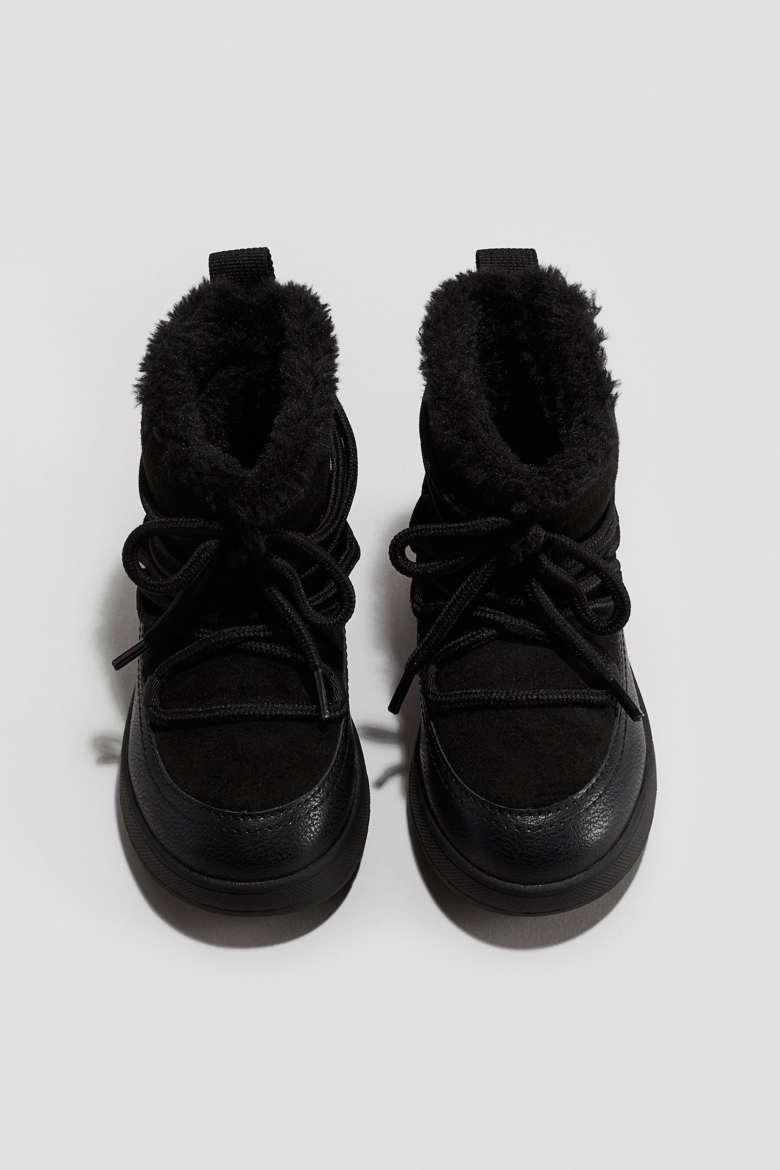 Warm-lined snow boots - Black/Brown/Pink/Beige - 3