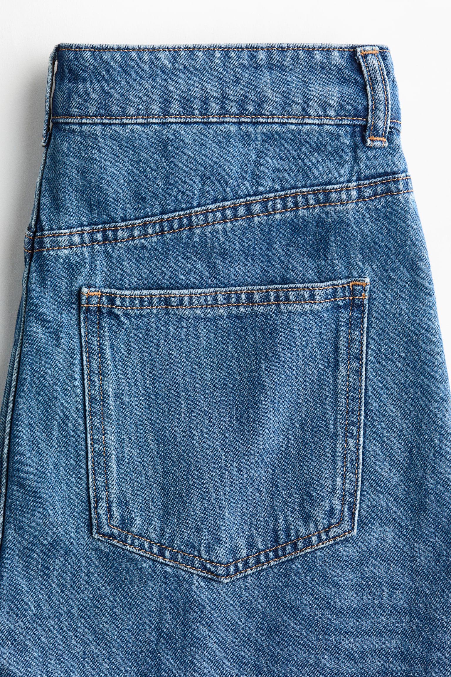 A-line denim skirt - Denim blue - 2