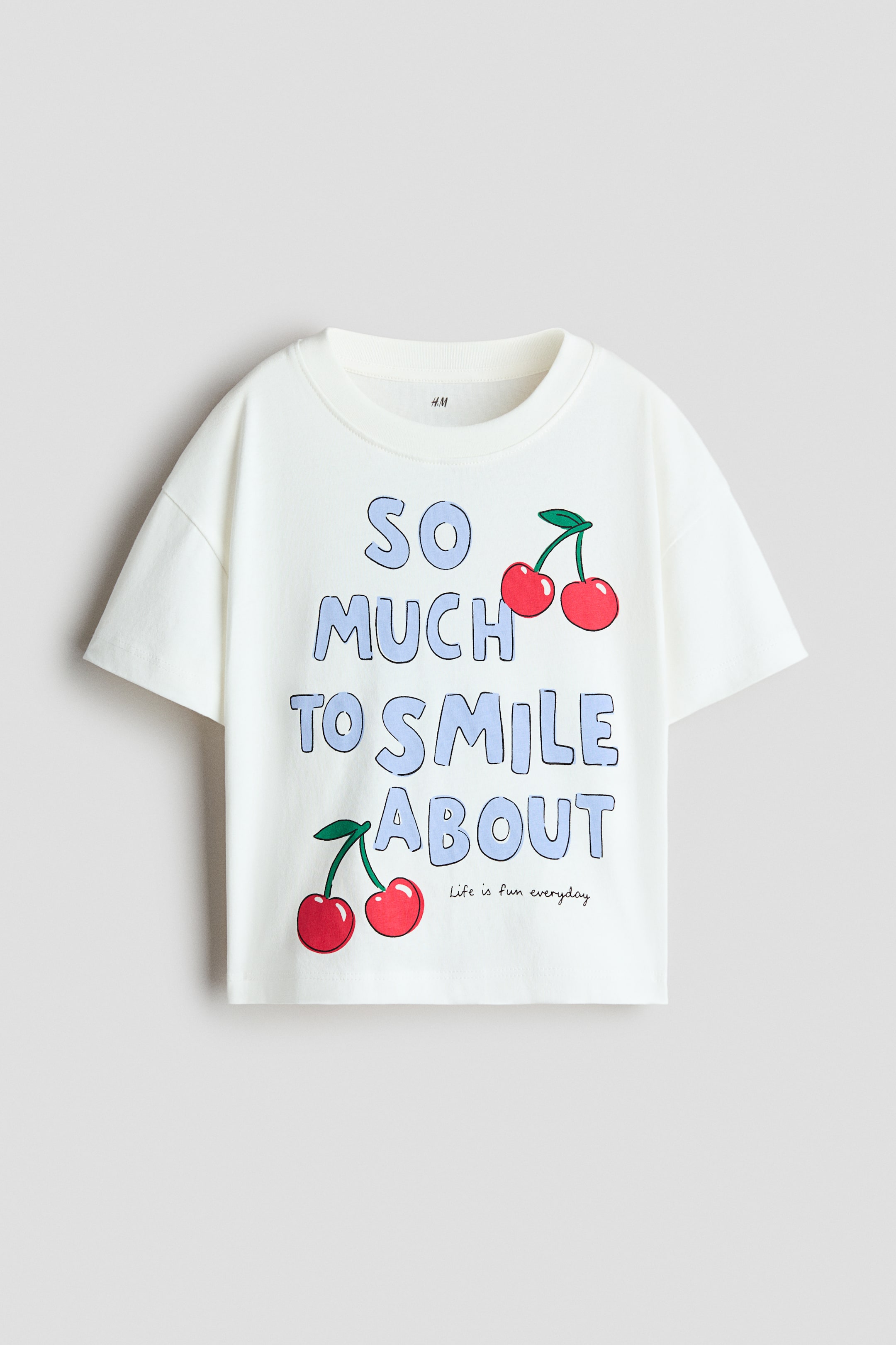 View larger image: Printed T-shirt - White/Cherries - Kids | H&M 1