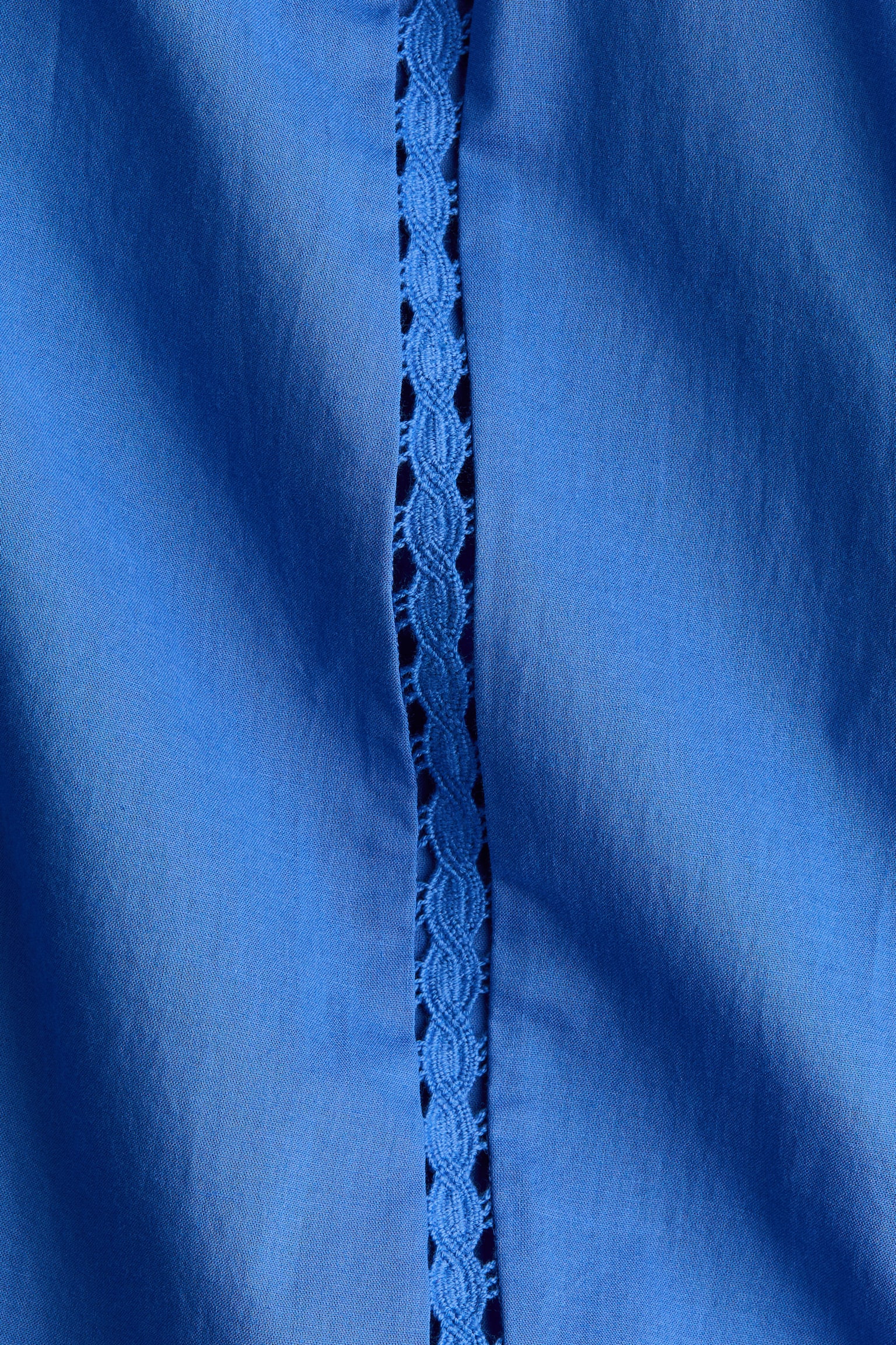 Женское платье H&M Lace-Inset Cotton, цвет: Синий — фото 6