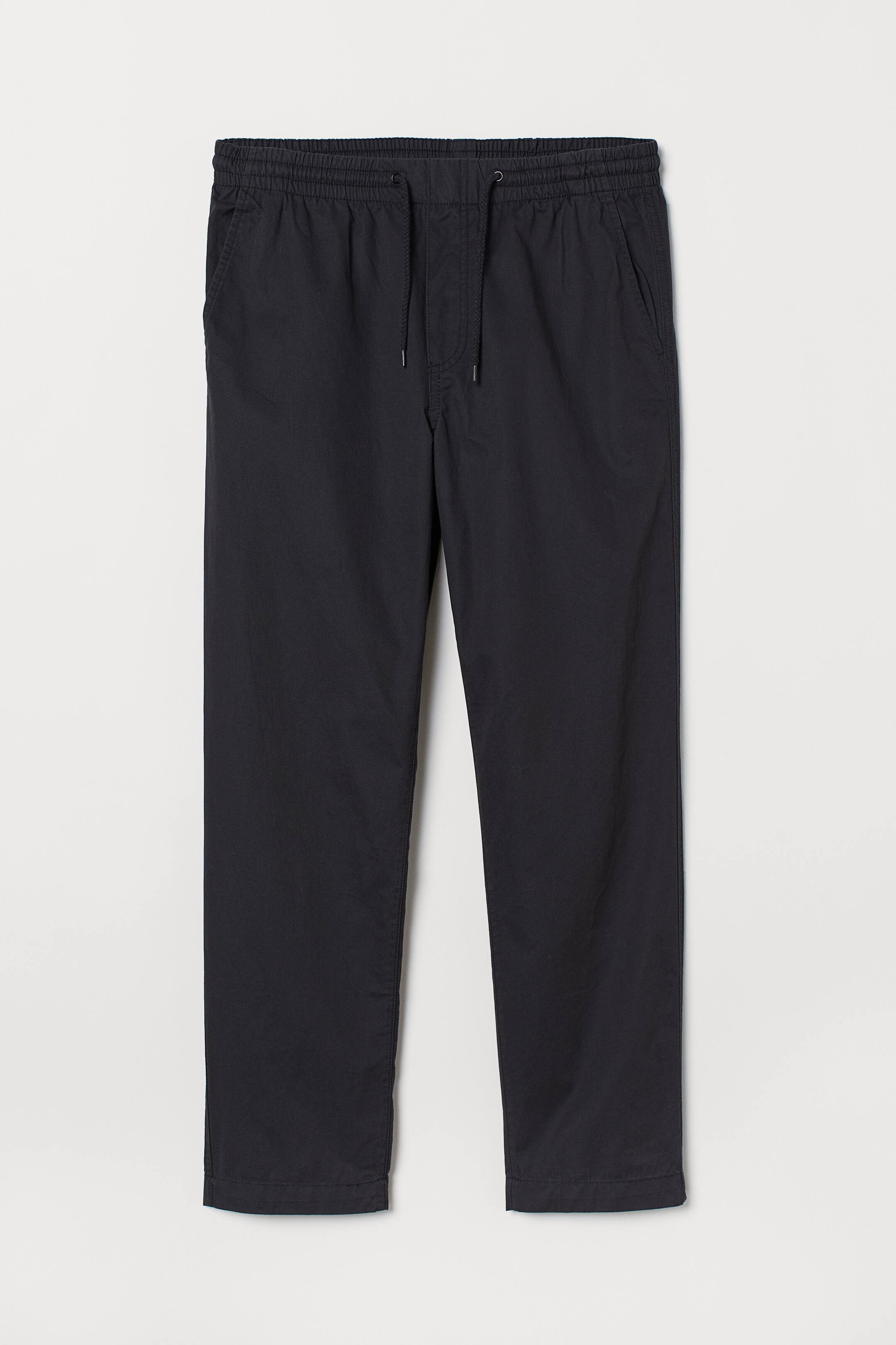 View larger image: Pull-on cotton trousers - Black - Men | H&M 1