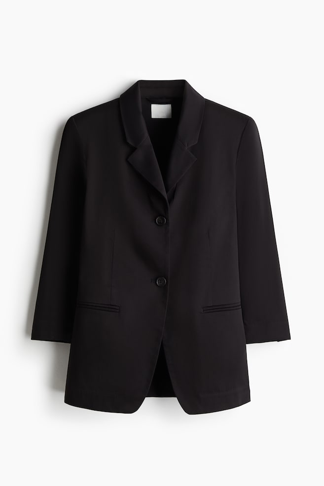 Blazer à manches 3/4 - Noir - 1