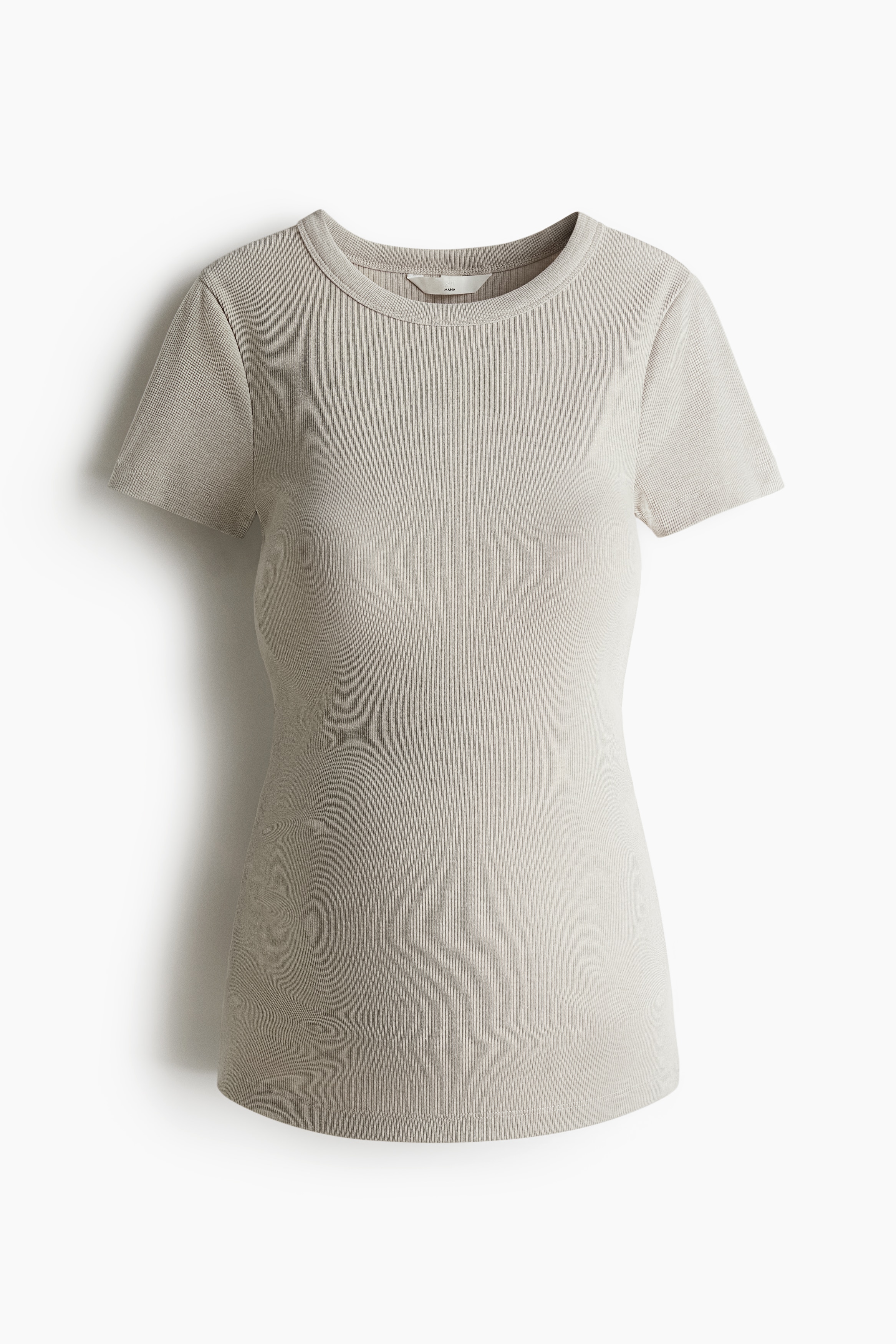 MAMA Ribbed top - Light greige/White/Black/Dark brown/Light pink/Pale yellow/Red