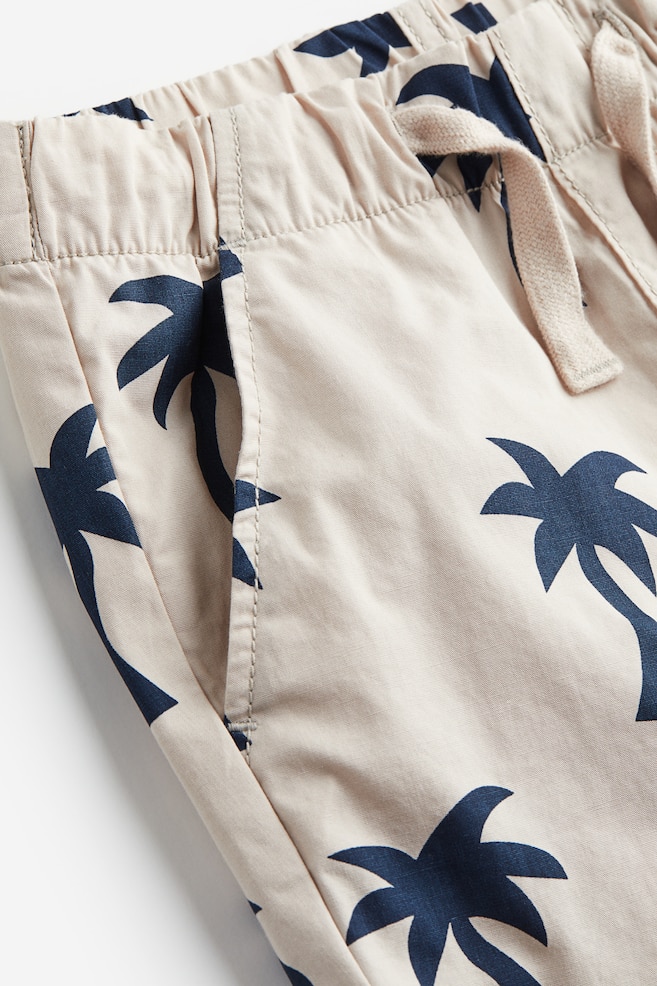 Cotton shorts - Light beige/Palm trees/Navy blue/Dark turquoise/Striped/Blue/dc/dc/dc/dc - 3