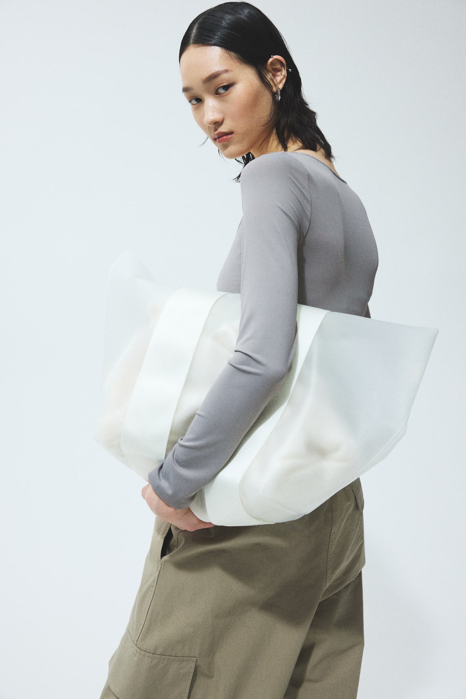 Long-sleeved thong body - Grey/Plum purple/Dusty pink/Black - 6