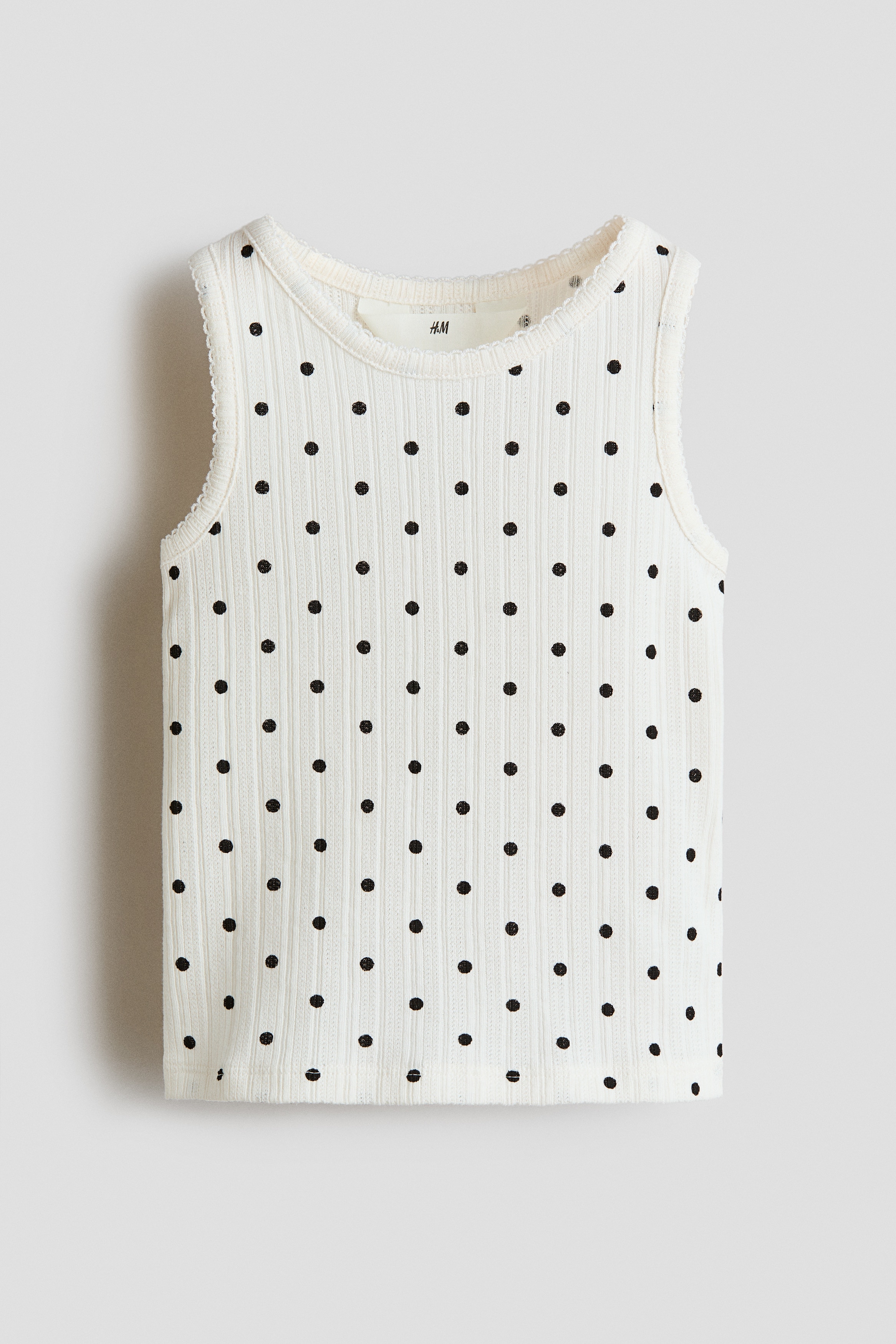 ポインテルジャージータンクトップ - ホワイト／ドット - Kids | H&M JP