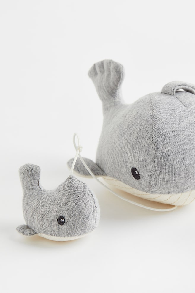 Musical soft toy - Grey/Whale - 2