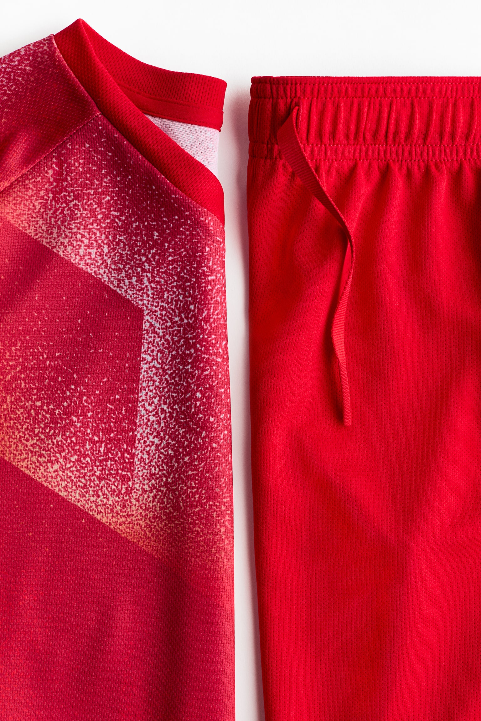 2-Piece Soccer Set with DryMove™ - Red/patterned/Light gray/10/Navy blue/patterned - 3
